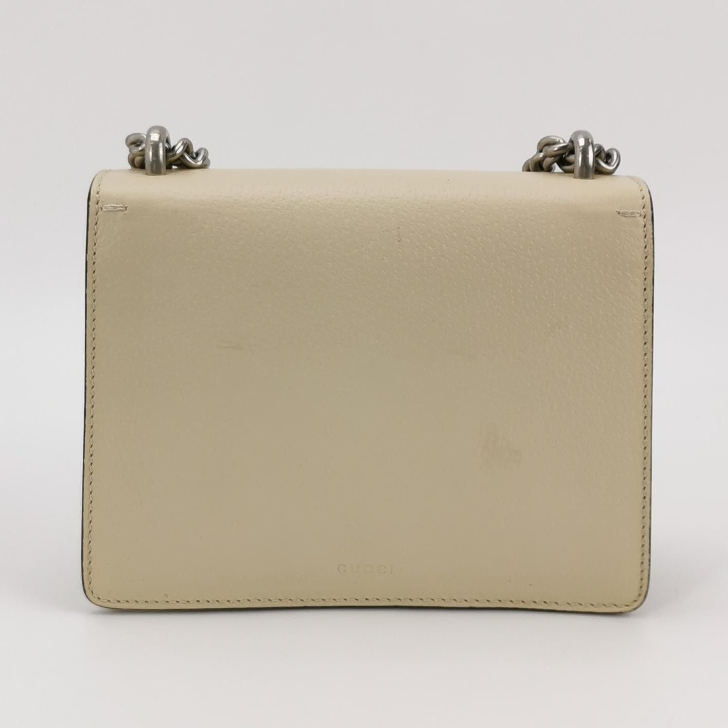 Gucci Gucci Dionysus Mini Leather Shoulder Bag White Size ONE SIZE - 5 Thumbnail