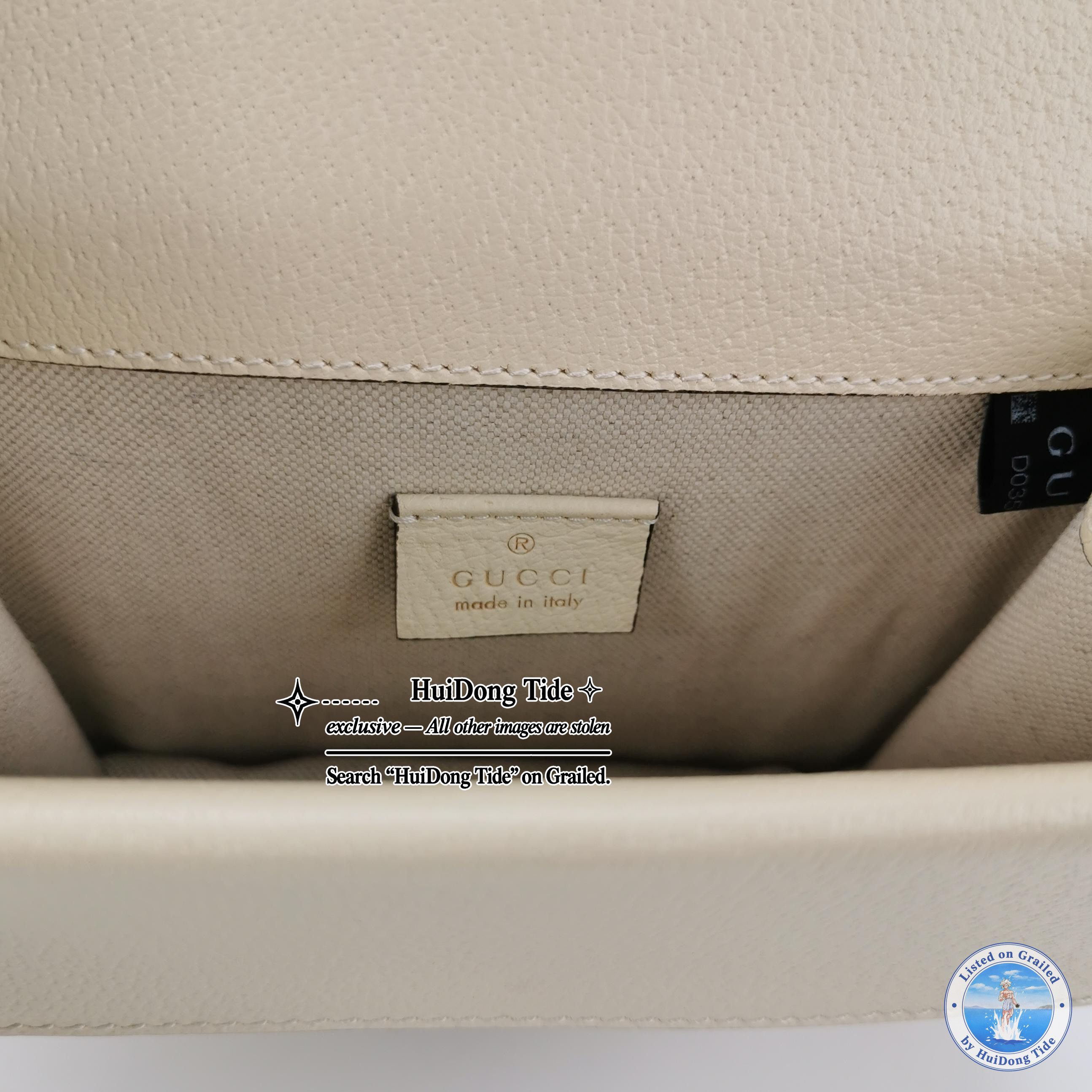 Gucci Gucci Dionysus Mini Leather Shoulder Bag White Size ONE SIZE - 8 Thumbnail