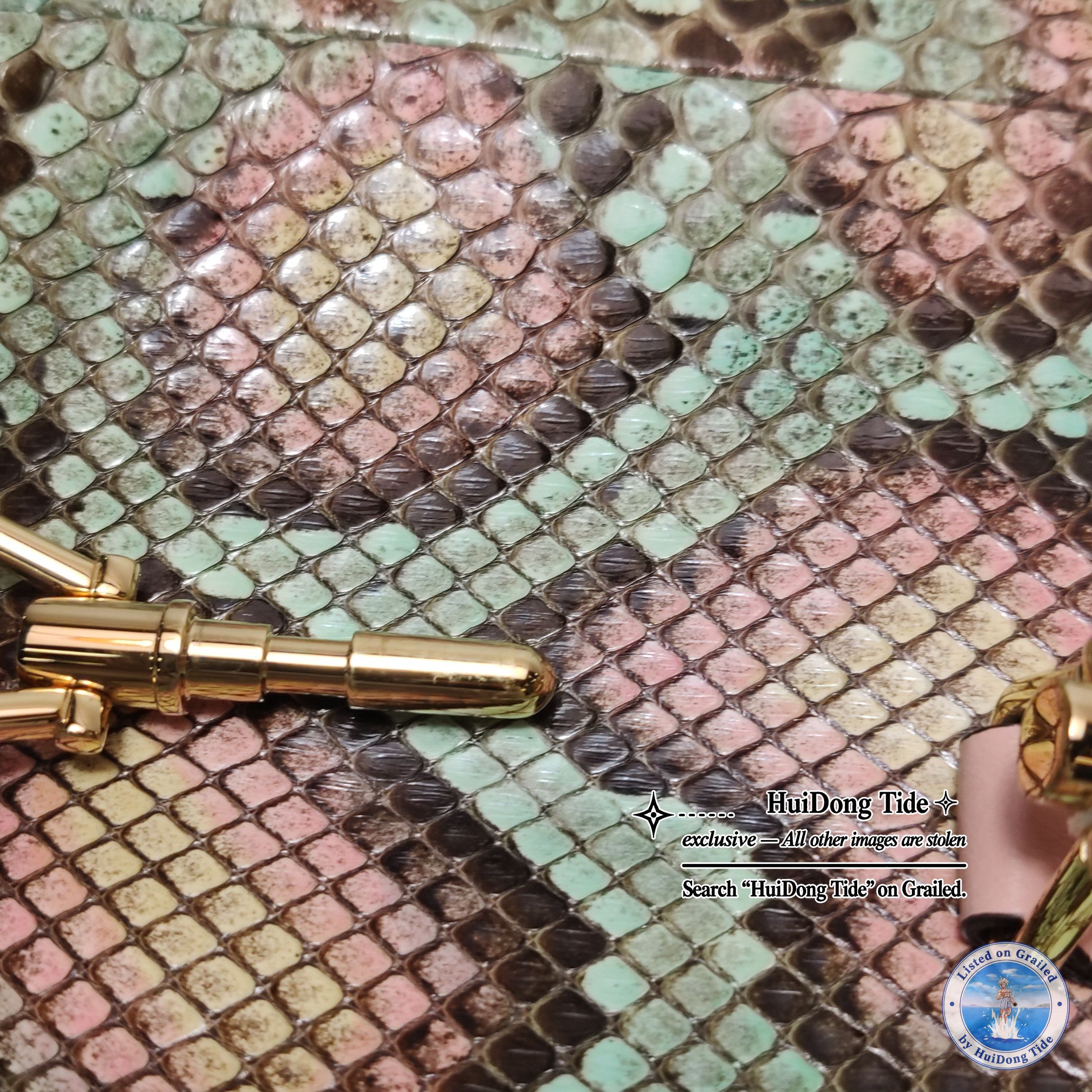 Gucci Gucci Jackie 1961 Snake Ostrich Handle Bag One Size Size ONE SIZE - 14 Thumbnail
