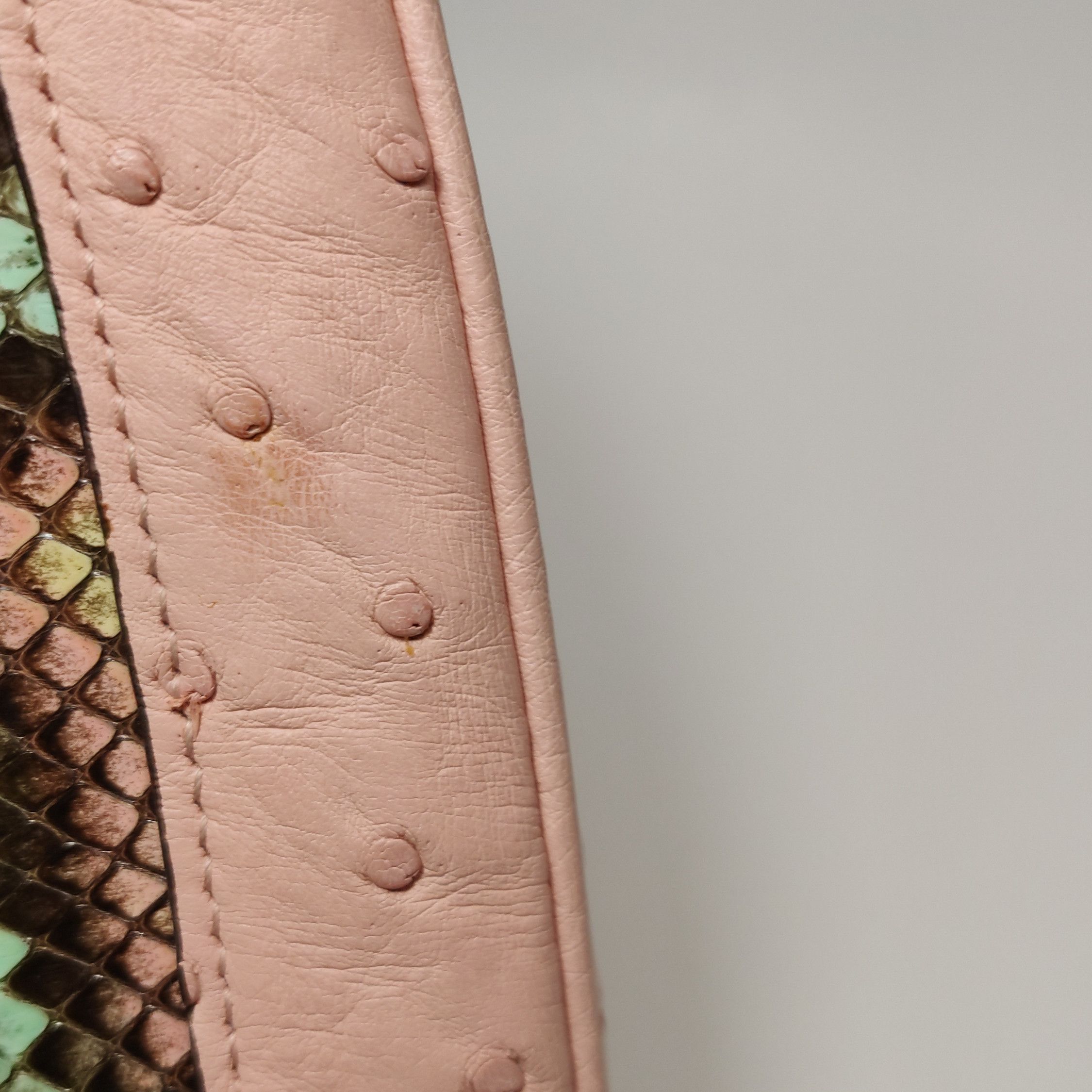 Gucci Gucci Jackie 1961 Snake Ostrich Handle Bag One Size Size ONE SIZE - 17 Thumbnail