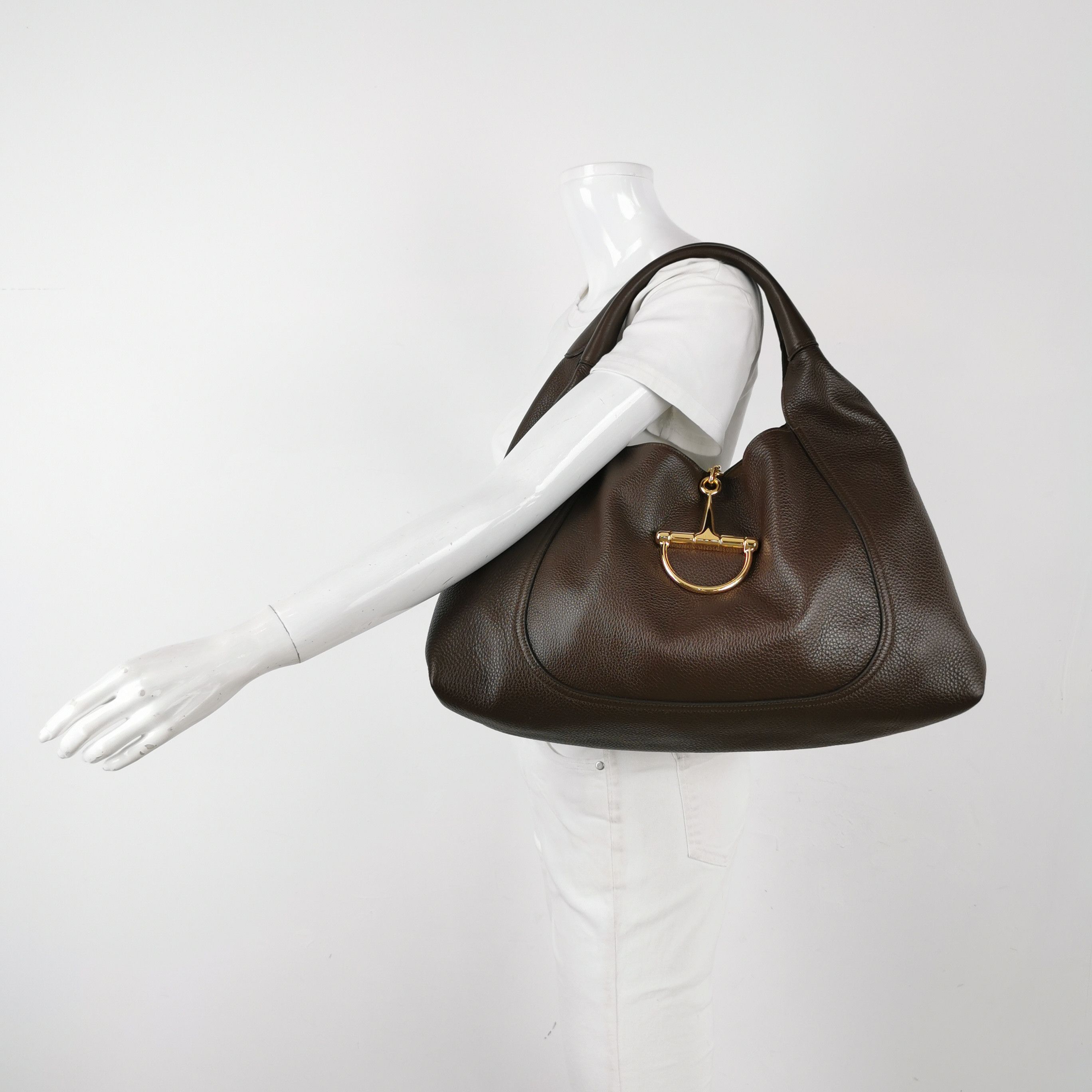 Gucci Gucci Leather Horsebit Shoulder Bag Size ONE SIZE - 2 Thumbnail