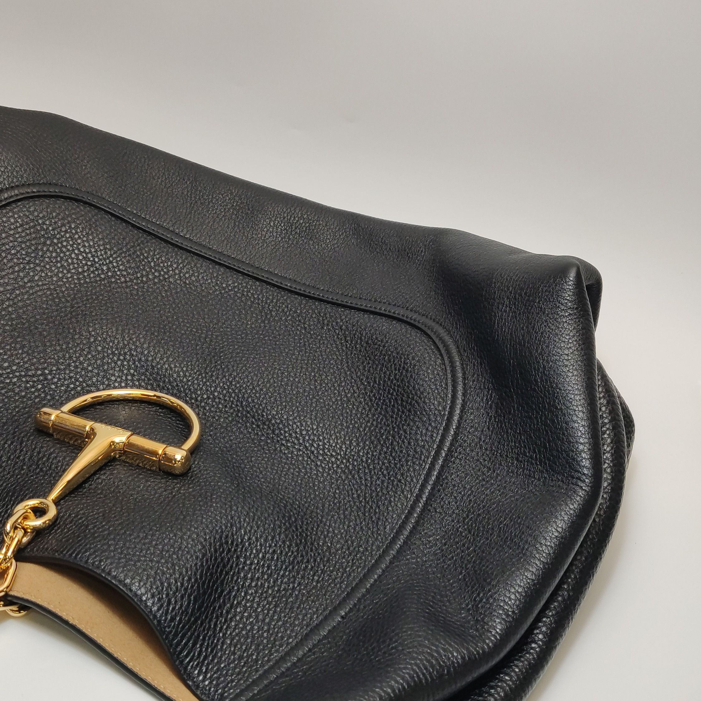 Gucci Gucci Leather Horsebit Shoulder Bag ONE SIZE Size ONE SIZE - 17 Thumbnail