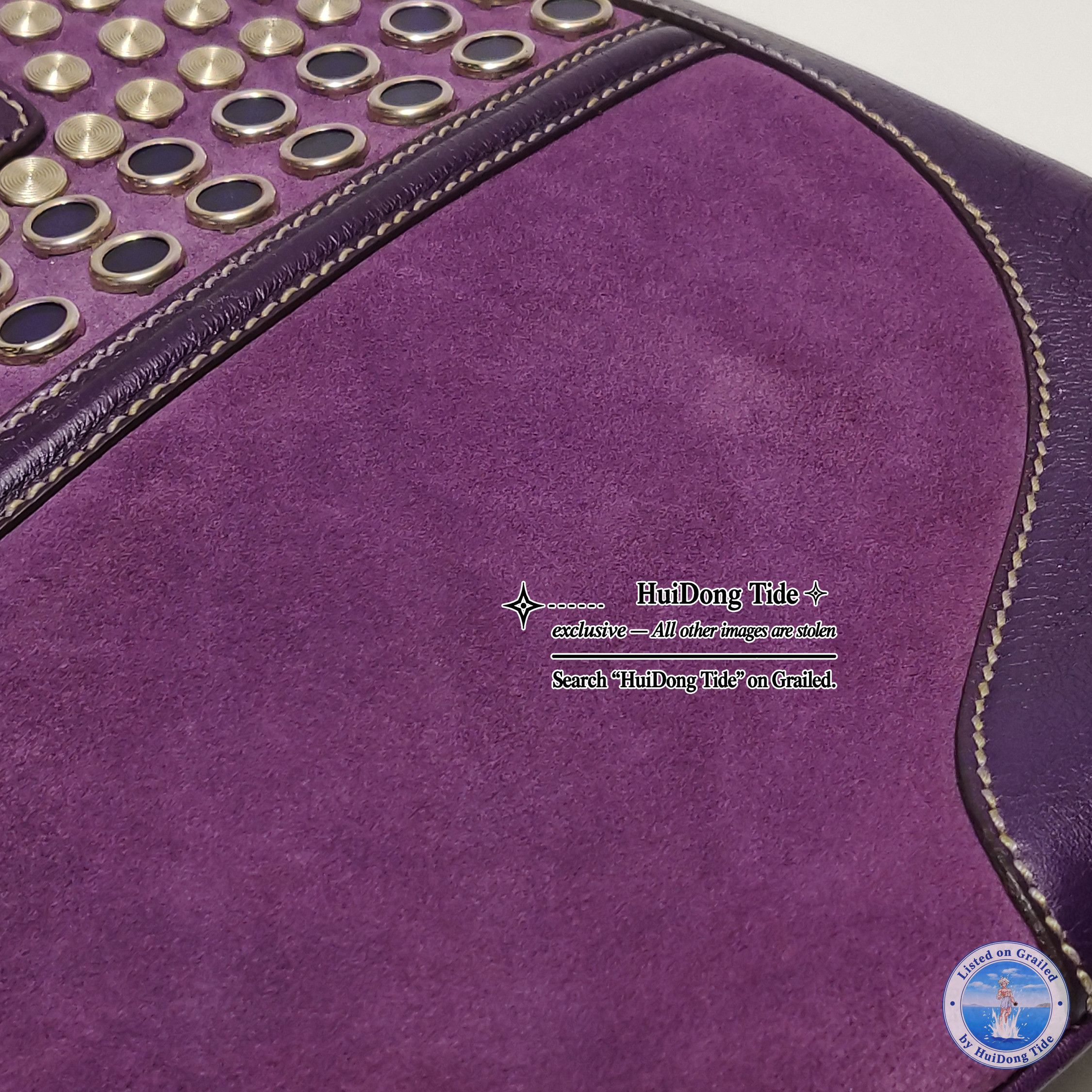 Gucci Gucci Jackie Suede Studded Handle Bag Size ONE SIZE - 20 Thumbnail