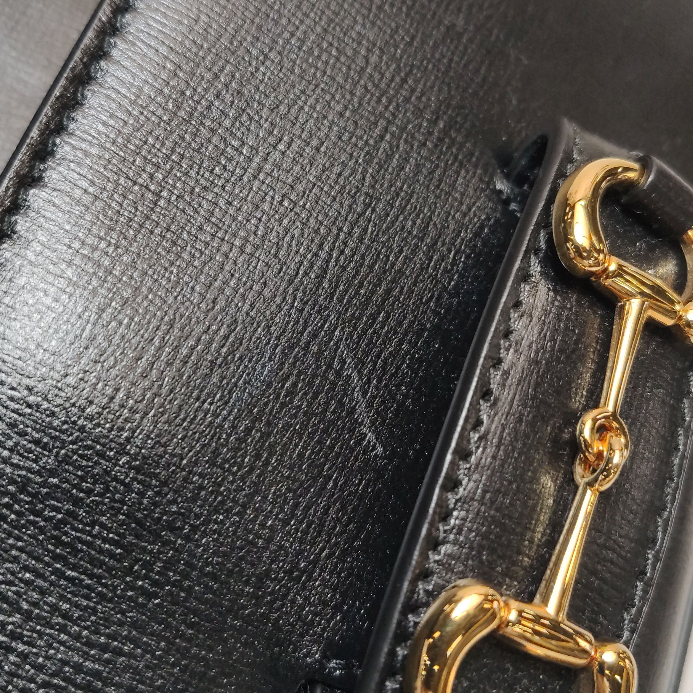 Gucci Gucci 1955 Horsebit Shoulder Bag Black Size ONE SIZE - 15 Thumbnail