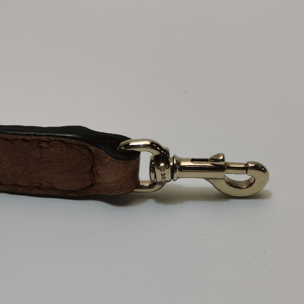 Gucci Gucci Ostrich Leather Bamboo Handle Bag Size ONE SIZE - 10 Thumbnail