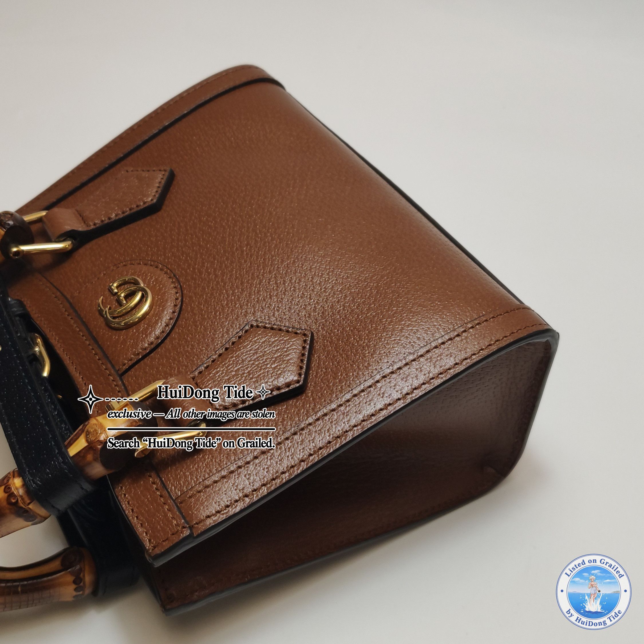 Gucci Gucci Diana Small Leather Bamboo Top Handle Bag Size ONE SIZE - 18 Thumbnail