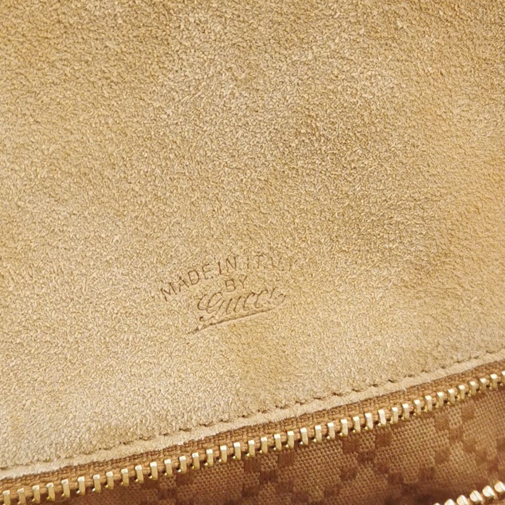 Gucci Gucci Suede Web Stripe Horsebit Shoulder Bag Size ONE SIZE - 8 Thumbnail