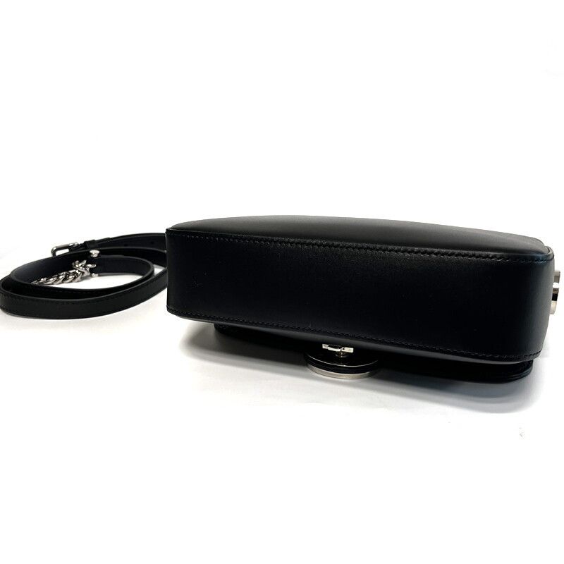 Gucci Petite GG Mini Shoulder Bag Black Leather AABSG Size ONE SIZE - 9 Thumbnail