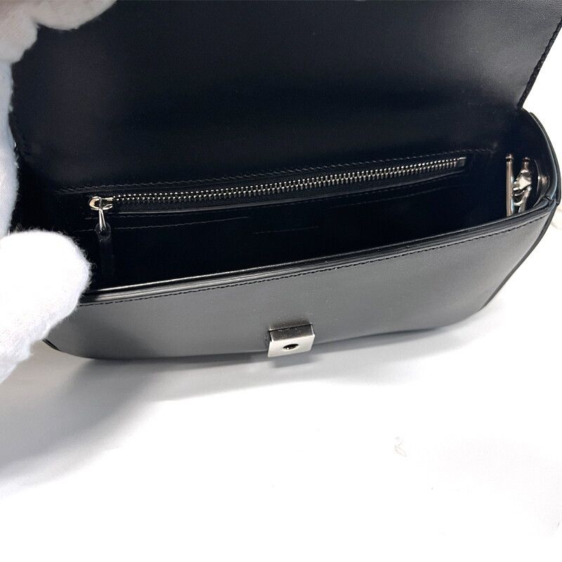 Gucci Petite GG Mini Shoulder Bag Black Leather AABSG Size ONE SIZE - 13 Thumbnail