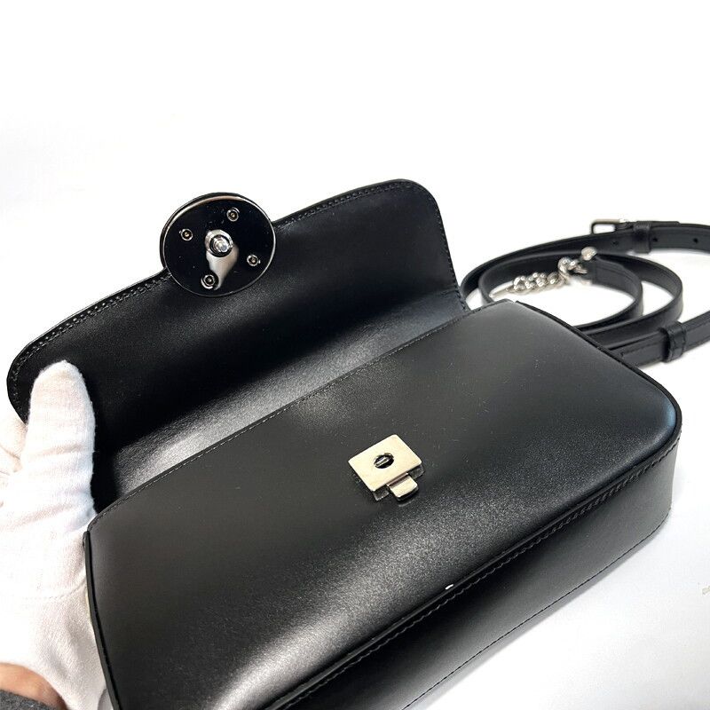 Gucci Petite GG Mini Shoulder Bag Black Leather AABSG Size ONE SIZE - 10 Thumbnail