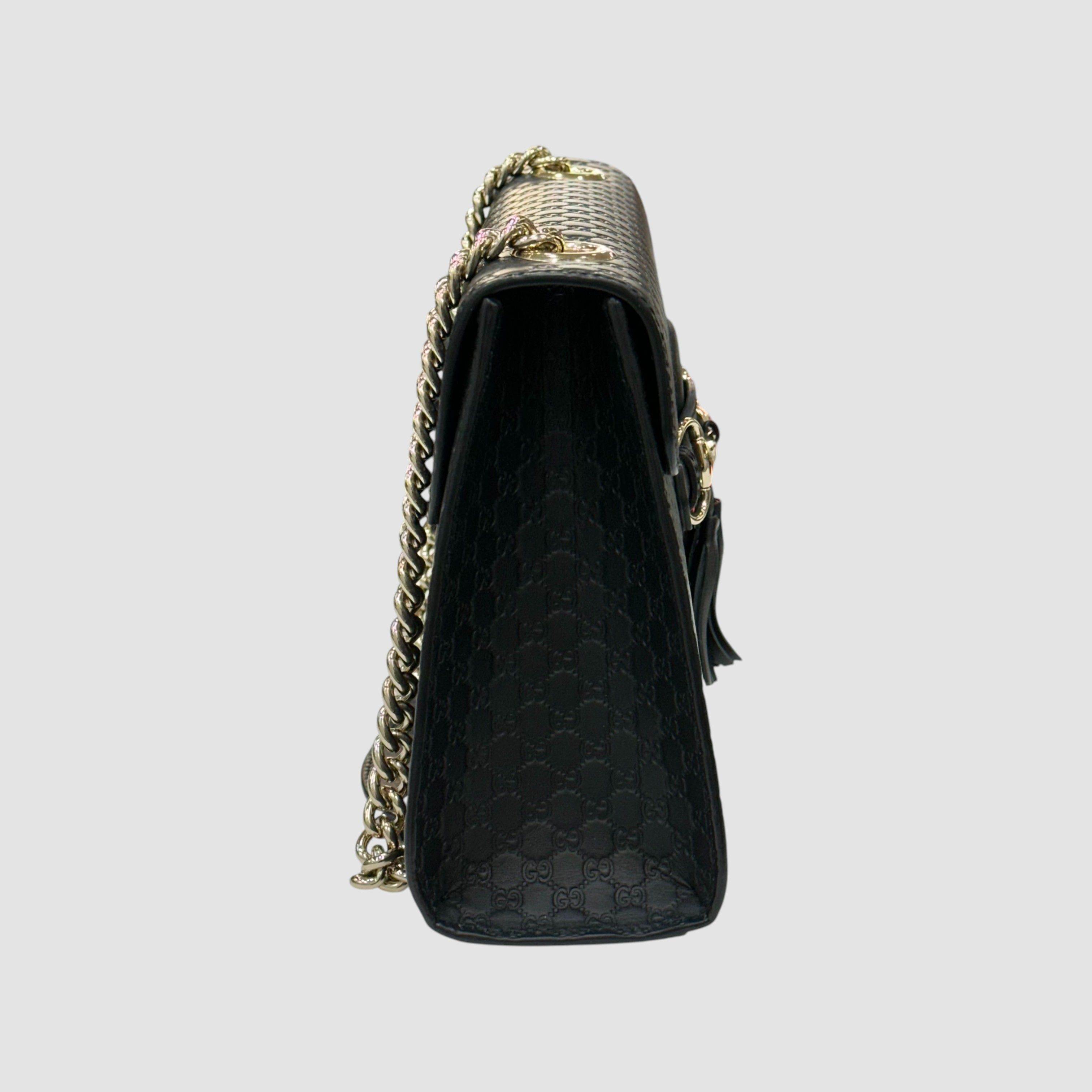 Gucci Micro GG Shima Black Shoulder Bag Size ONE SIZE - 4 Thumbnail