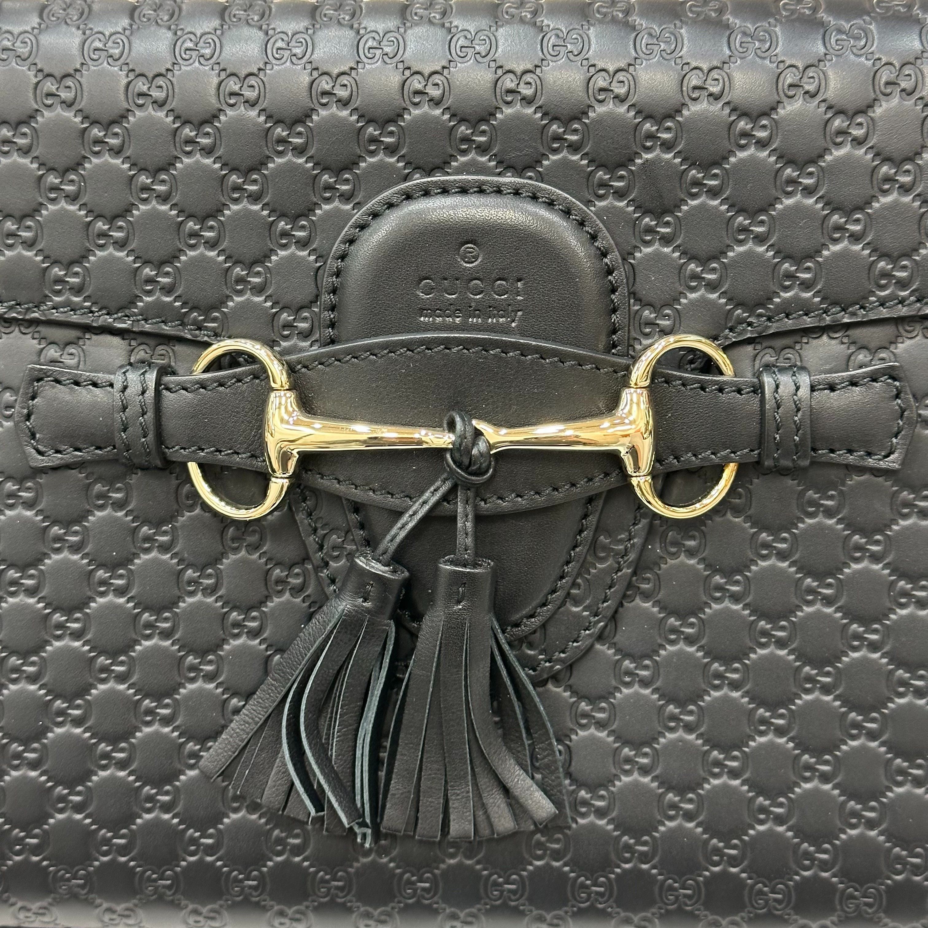 Gucci Micro GG Shima Black Shoulder Bag Size ONE SIZE - 3 Thumbnail