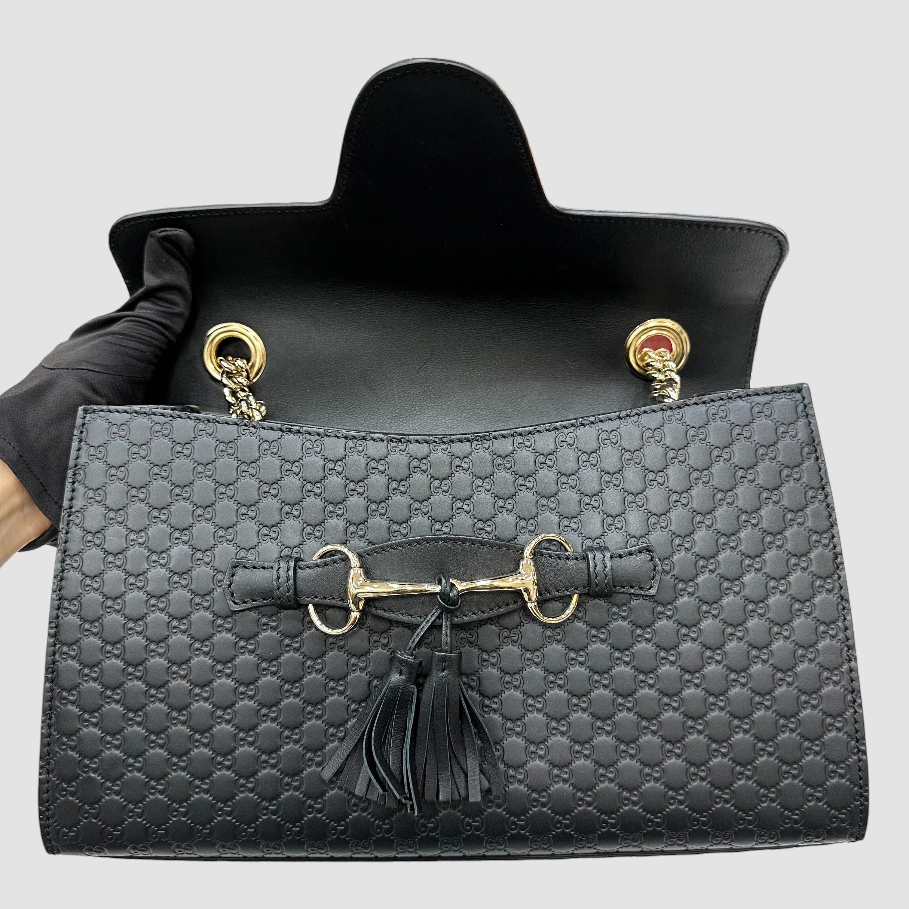 Gucci Micro GG Shima Black Shoulder Bag Size ONE SIZE - 6 Thumbnail
