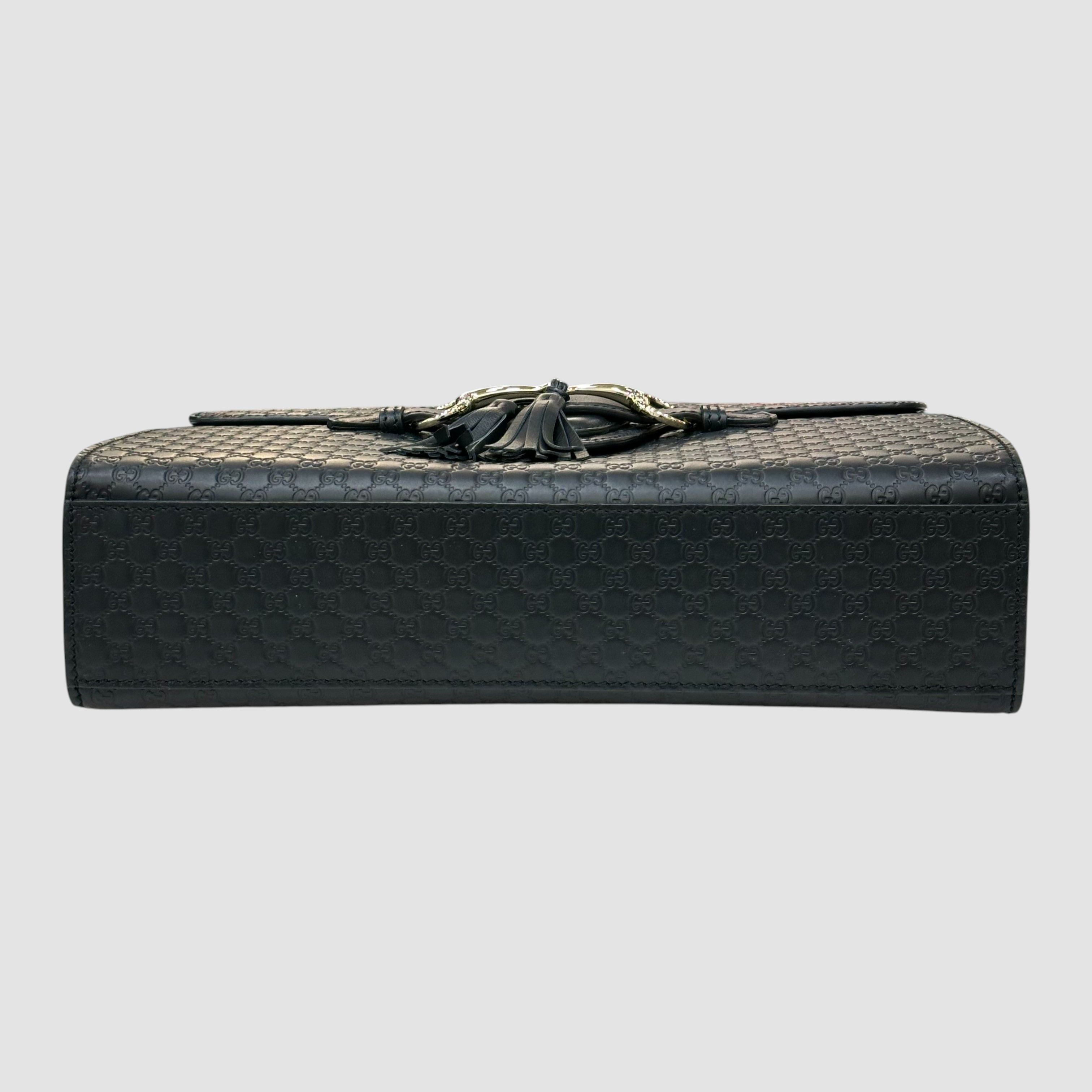 Gucci Micro GG Shima Black Shoulder Bag Size ONE SIZE - 8 Thumbnail