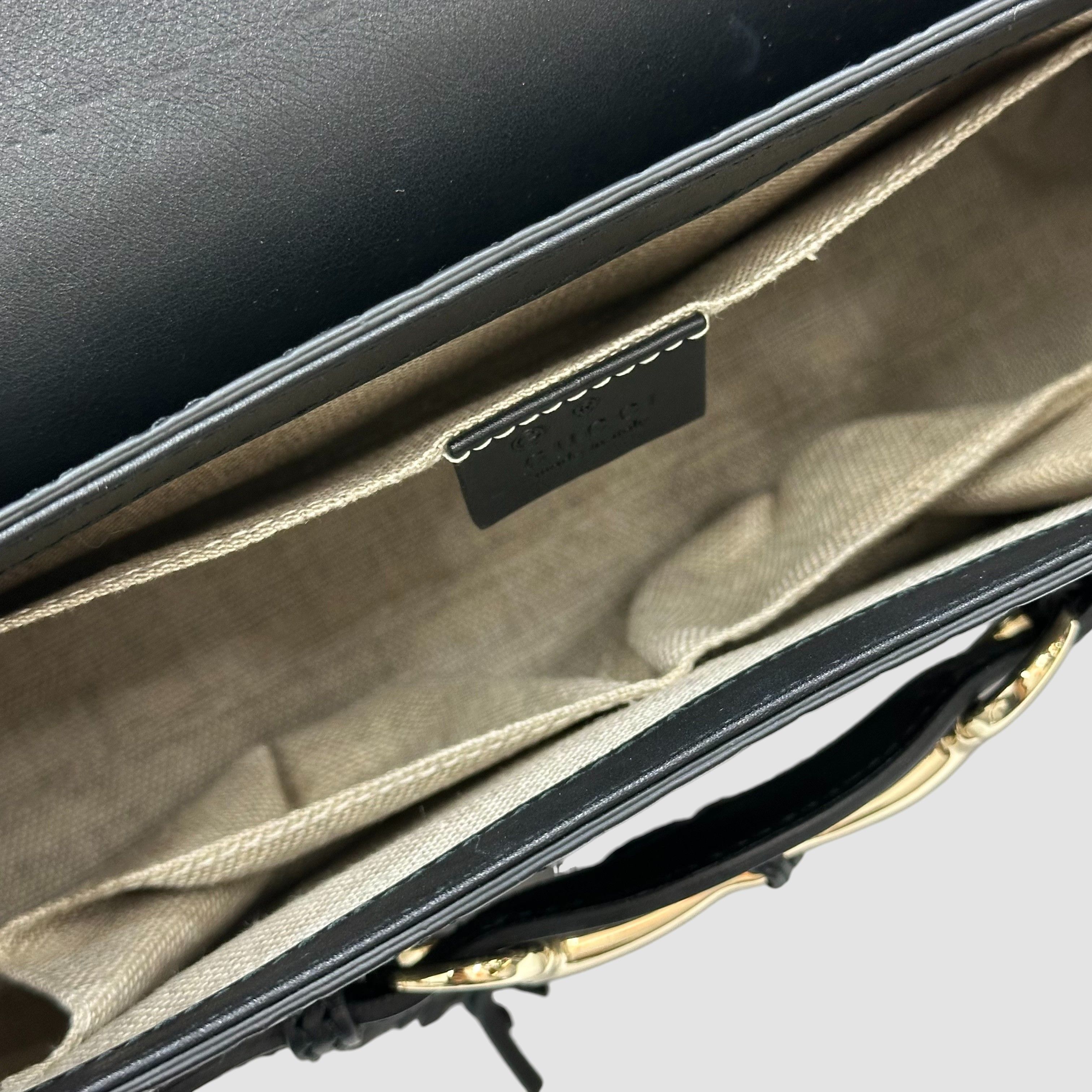 Gucci Micro GG Shima Black Shoulder Bag Size ONE SIZE - 7 Thumbnail