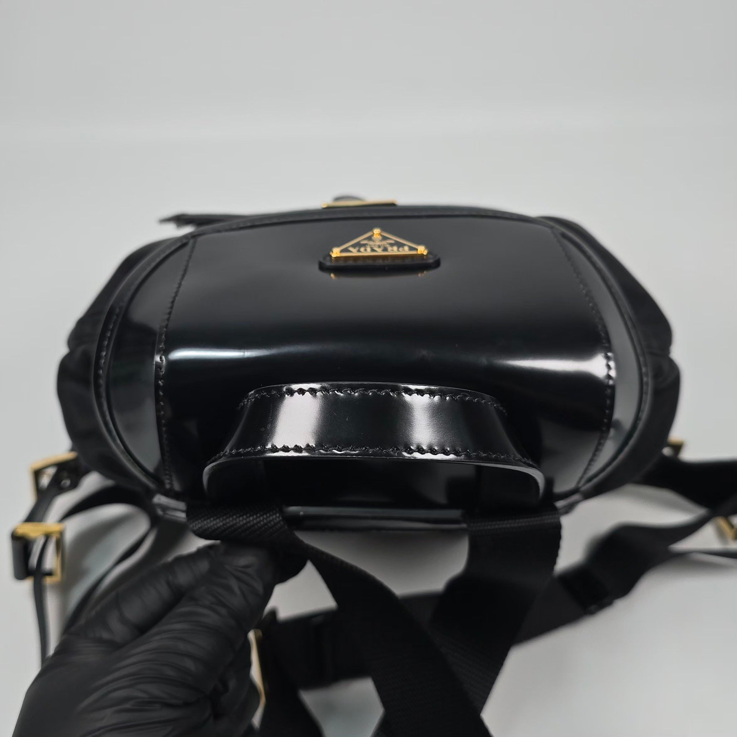Prada Re-Nylon Brushed Leather Backpack Size ONE SIZE - 9 Thumbnail