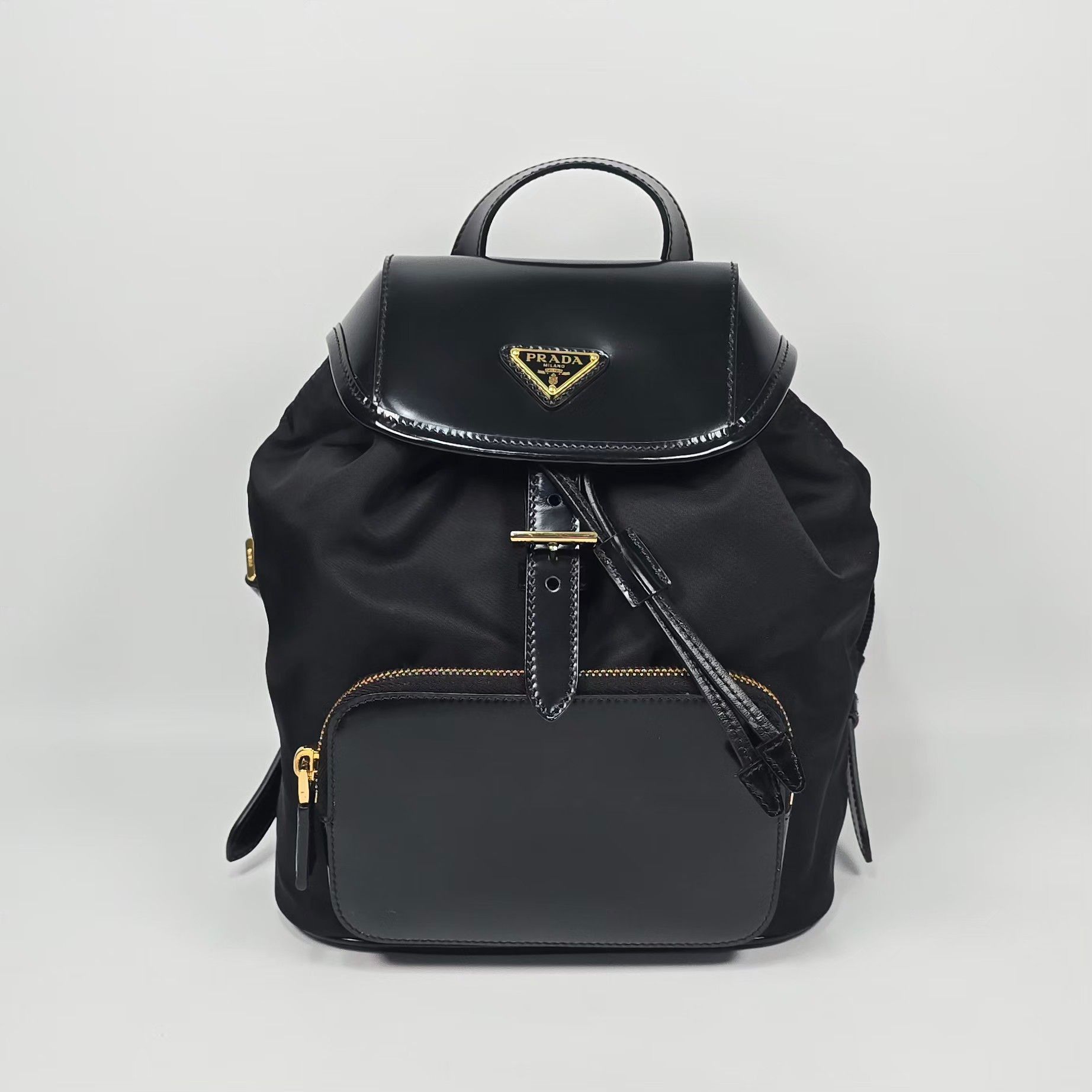 Prada Re-Nylon Brushed Leather Backpack Size ONE SIZE - 3 Thumbnail