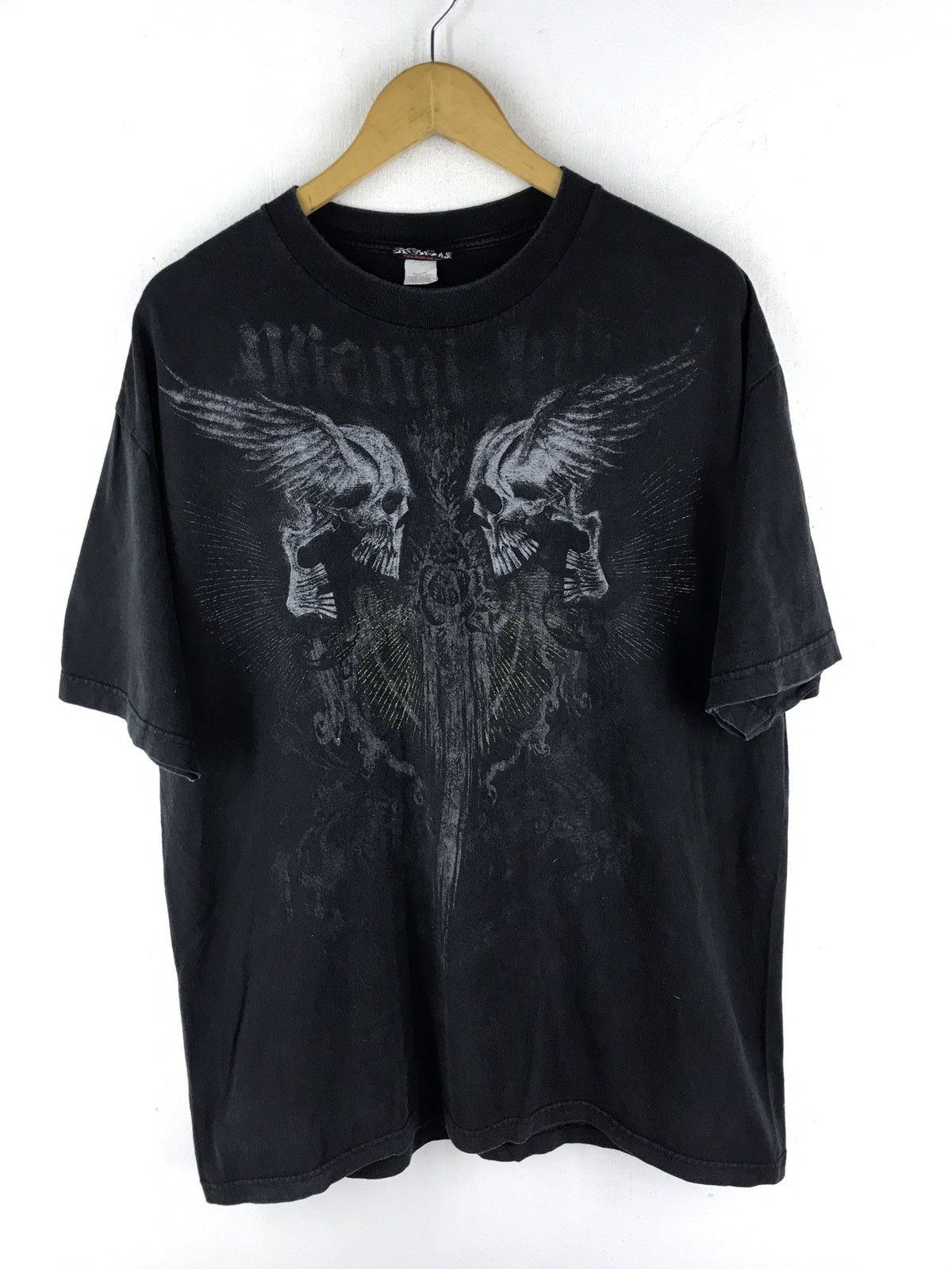 Other MIAMI INK SKULL SKELETON DESIGN TATTOO Size US XL / EU 56 / 4 - 1 Thumbnail