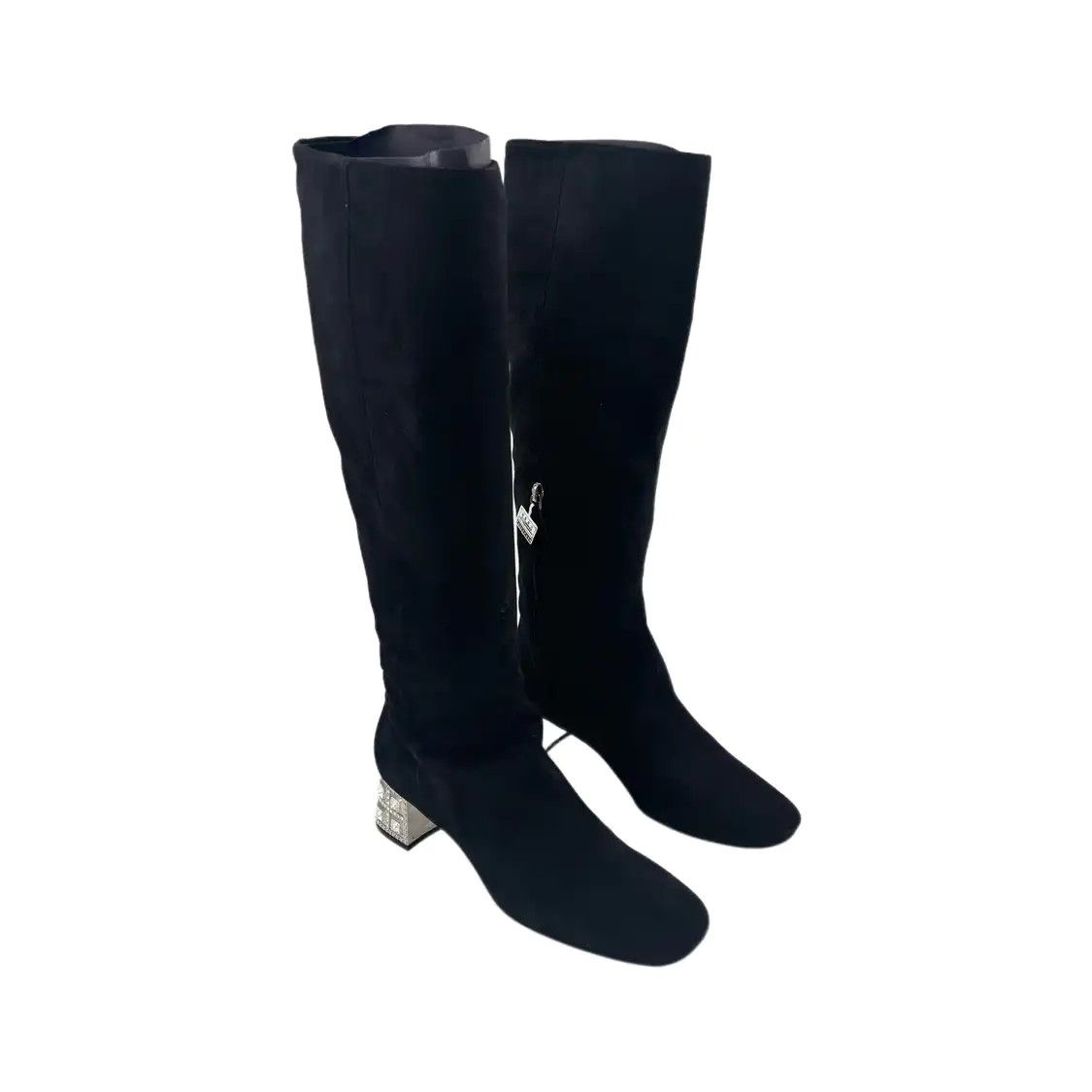 Miu Miu Miu black suede Women's knee-high boots 36 Size US 6 / IT 36 - 3 Thumbnail