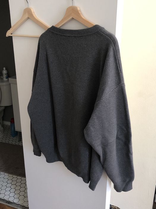 Gosha Rubchinskiy Gosha Rubchinskiy DJ Logo Knit Sweater Grey