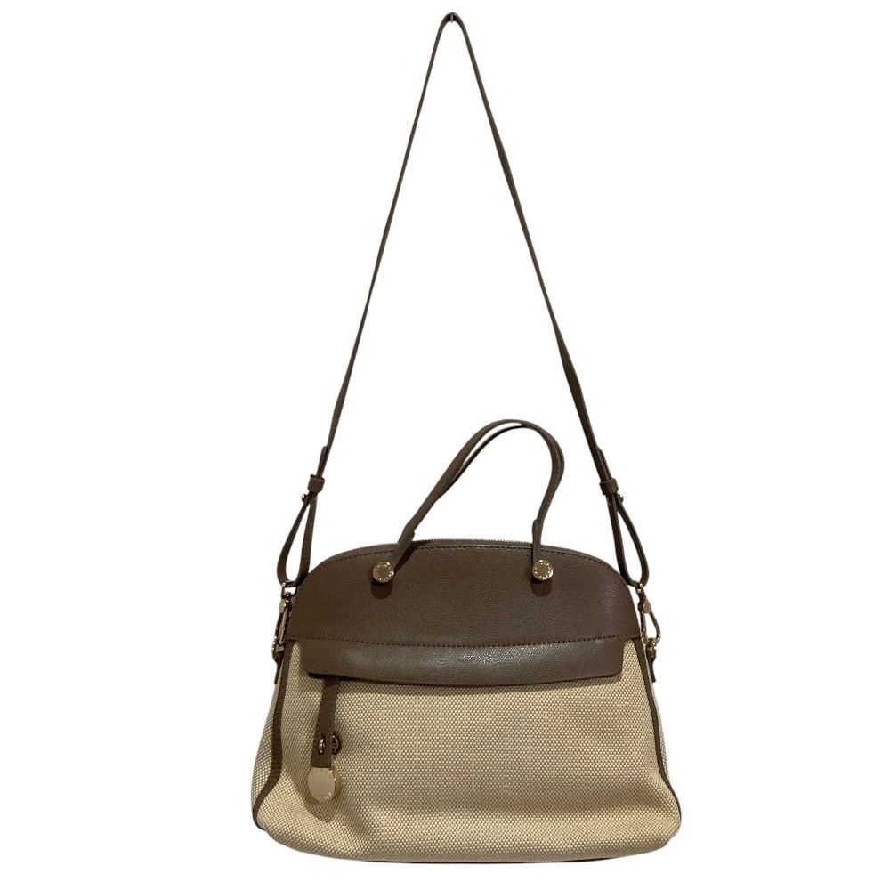Furla Furla Furla Piper Canvas Leather 2way Bag Leather Shoulder Bag DUTY FREE for USA Size ONE SIZE - 9 Thumbnail