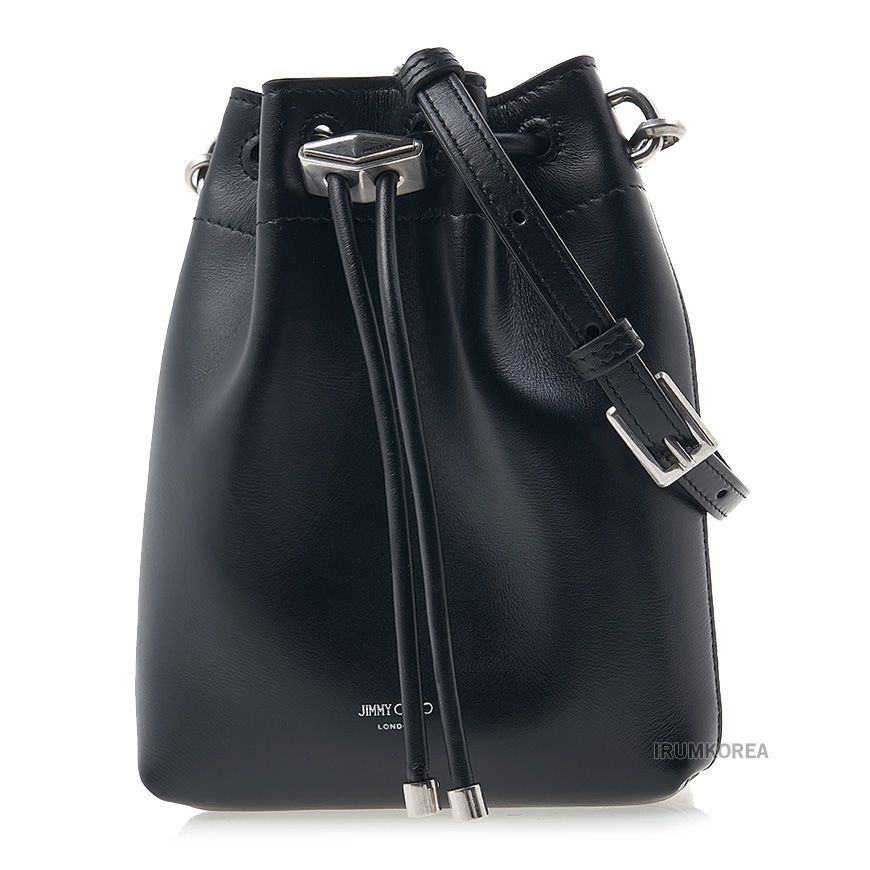 Jimmy Choo Bon Bon Bucket Non-Stitched Hand Bag Black Antique Silver Size ONE SIZE - 2 Thumbnail