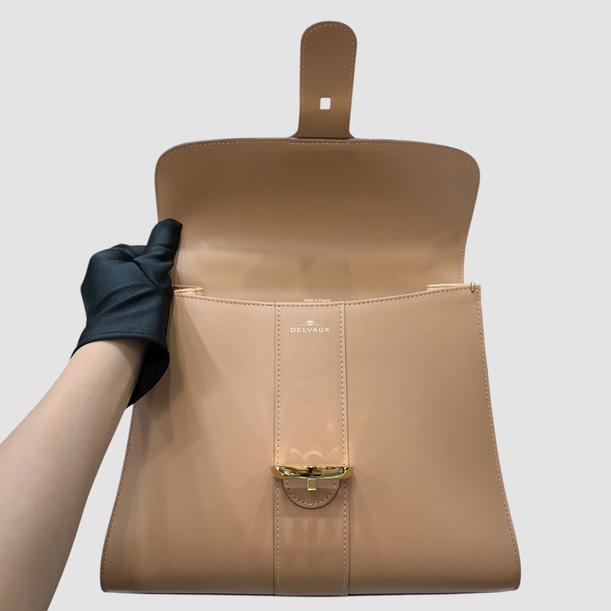 Delvaux Box Calf Tender Beige MM Size ONE SIZE - 6 Thumbnail
