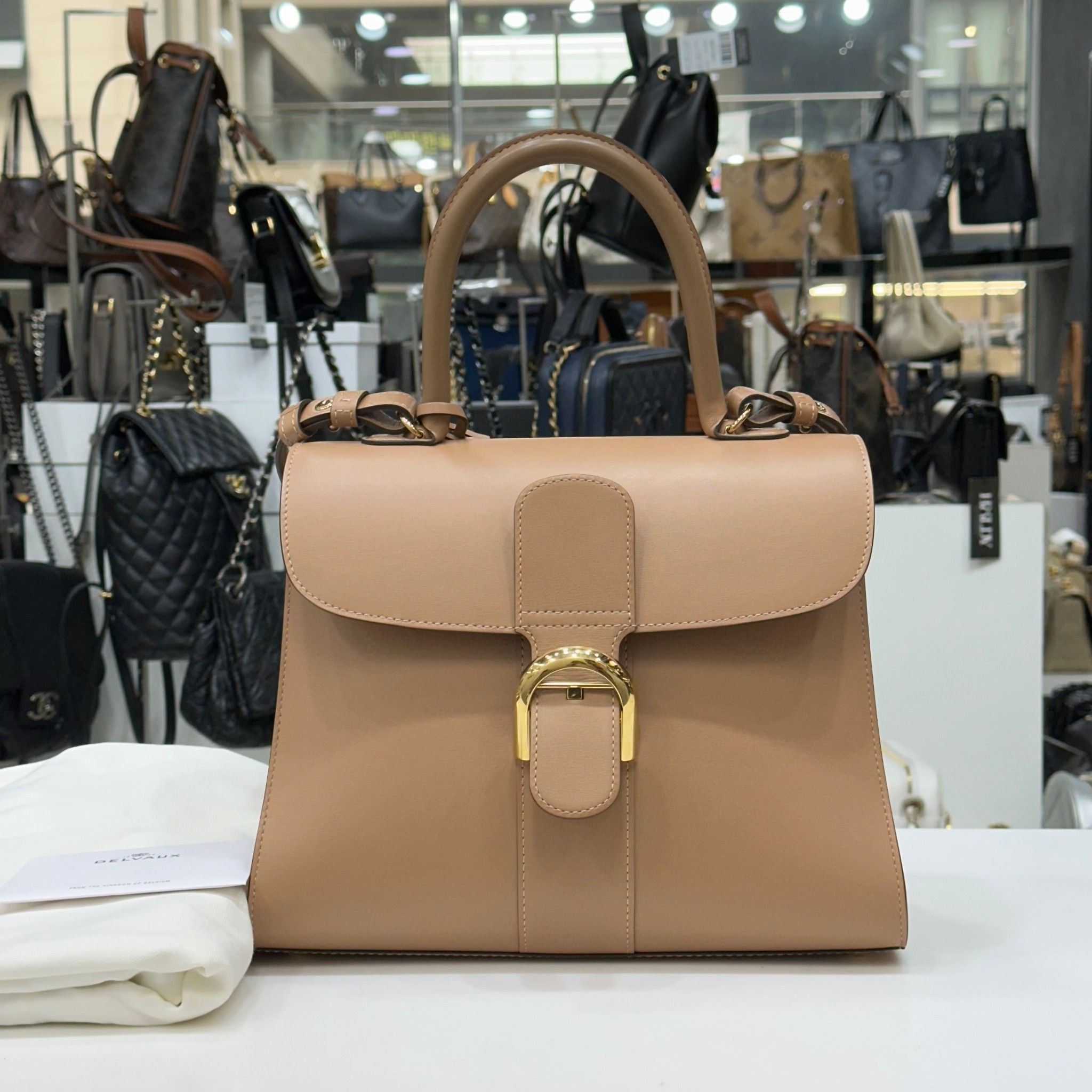 Delvaux Box Calf Tender Beige MM Size ONE SIZE - 3 Thumbnail