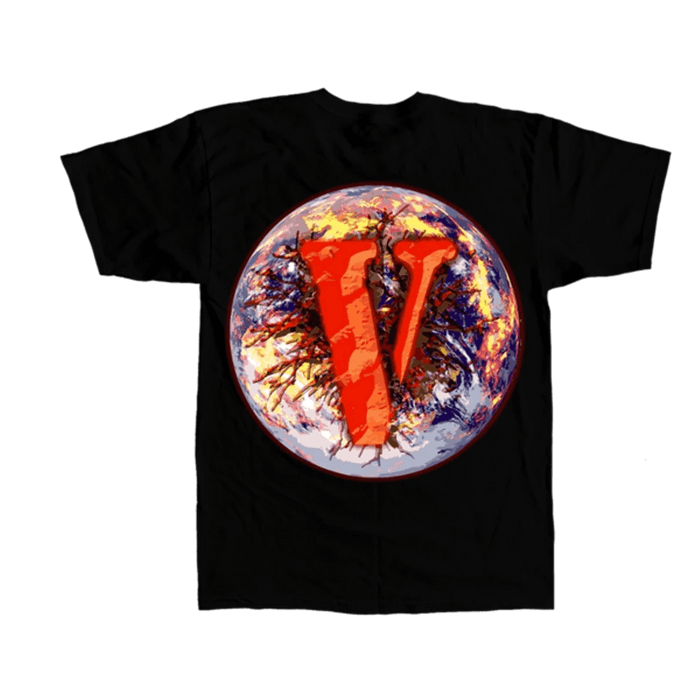 Vlone Juice Wrld x 999 x VLONE VWRLD T Shirt Black Color Size