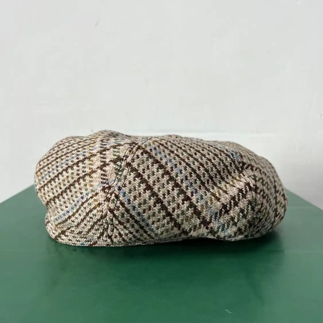 Miu Miu Miu beret light brown cotton plaidLOGO hat Size ONE SIZE - 3 Thumbnail