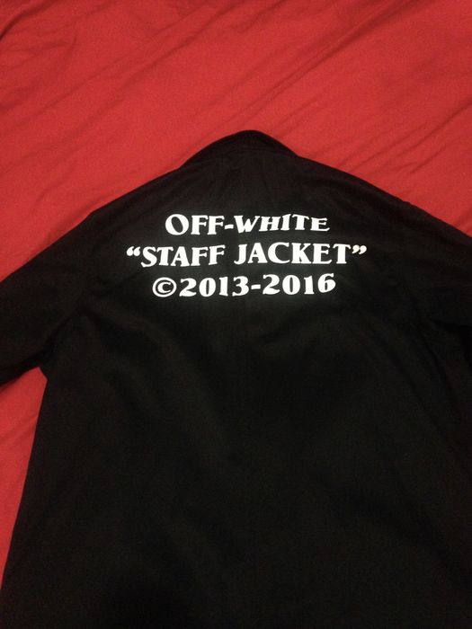 Off white staff on sale jacket