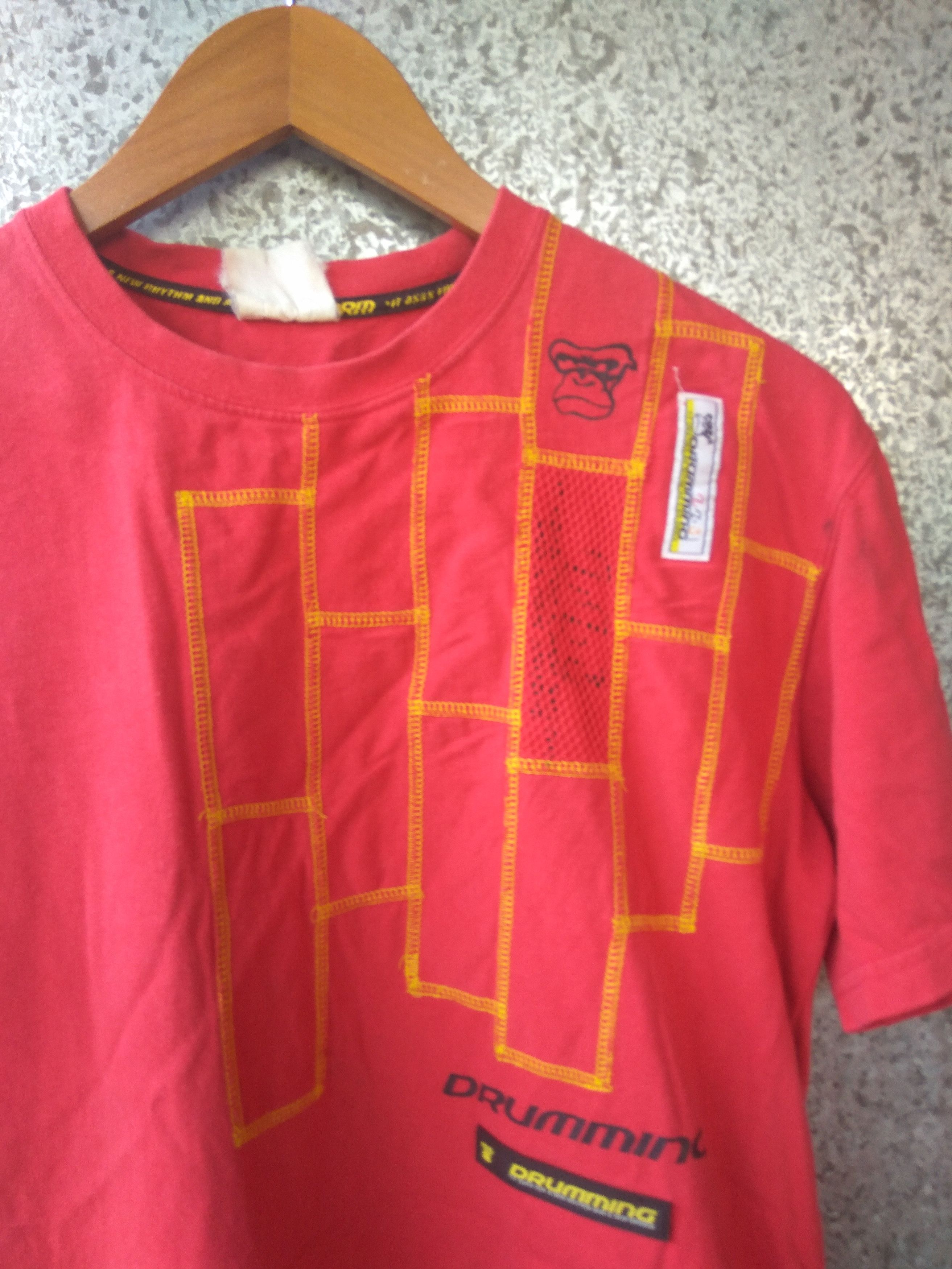 Designer Japanese Brand Drumming t shirt bape style Size US L / EU 52-54 / 3 - 2 Thumbnail