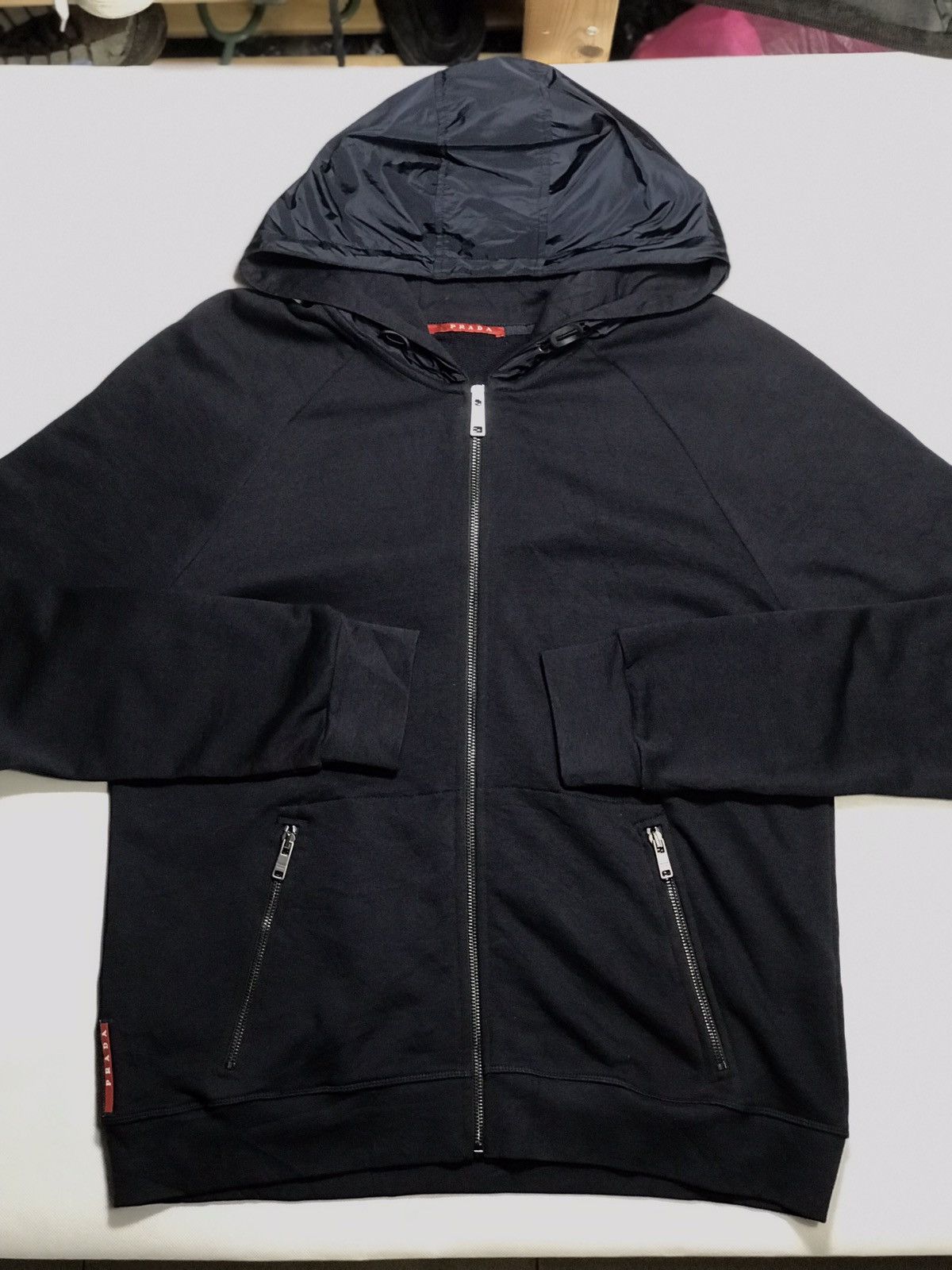 トップス Prada sport full zip hoodie AW16 PRADA SPORT FULL-ZIP HOODIE - Jazzy Badger