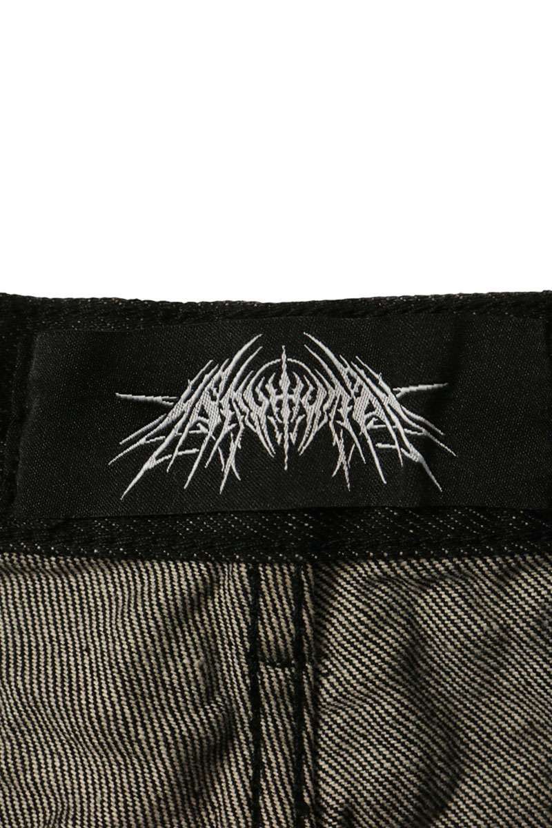 HUMAN EXTINCTION ZIP CARGOS Cargo Denim Jeans Black Size 30