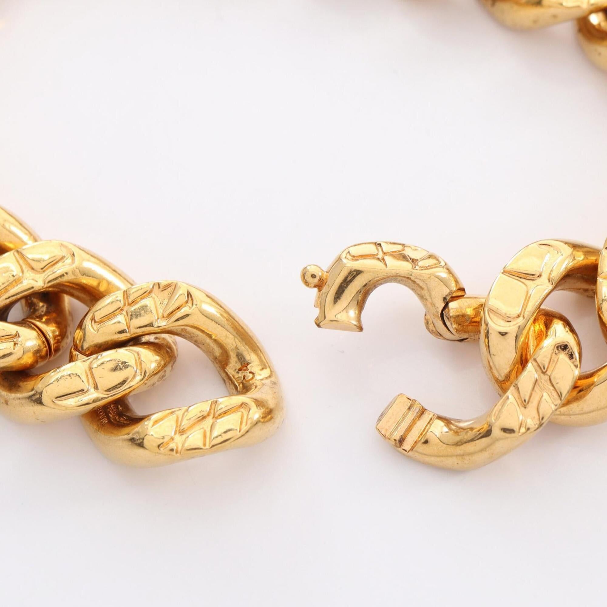 Celine Celine chain bracelet, gold-plated (GP), women's, gold tone. Size ONE SIZE - 3 Thumbnail