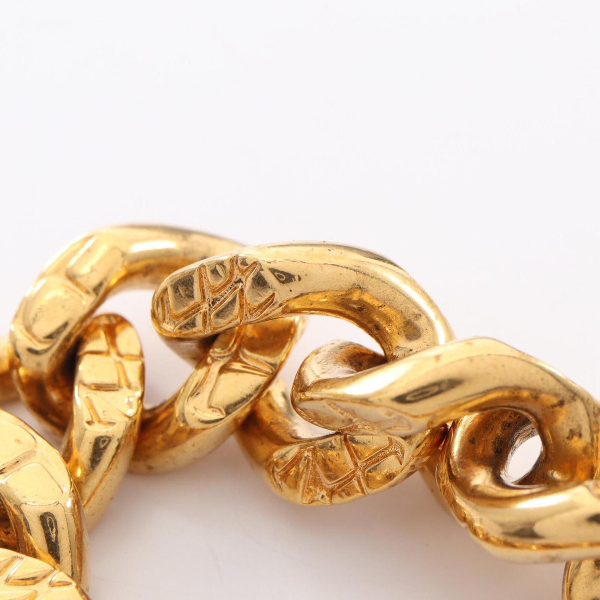 Celine Celine chain bracelet, gold-plated (GP), women's, gold tone. Size ONE SIZE - 8 Thumbnail