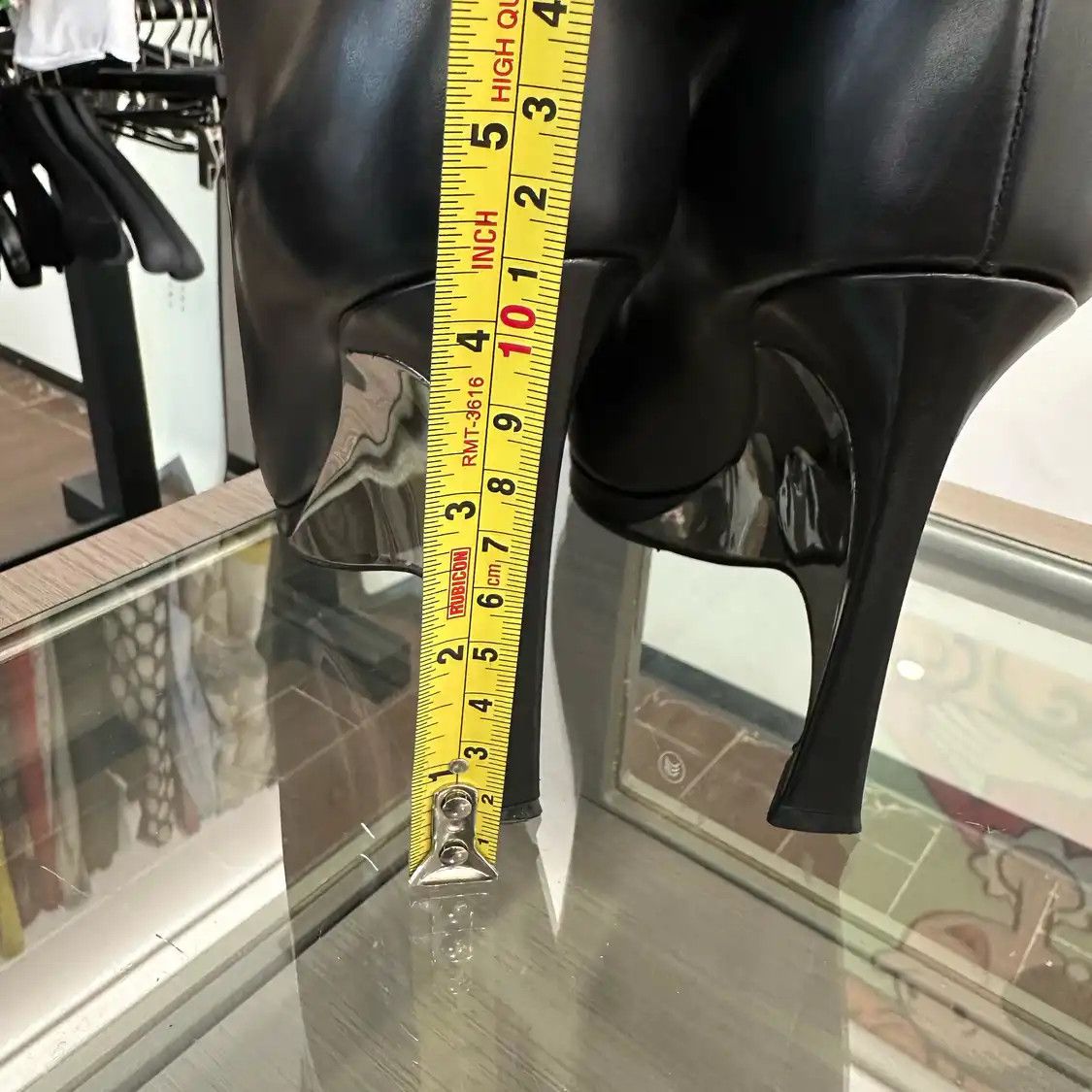 Dior DIOR black leather Women's knee-high boots 37 Size US 7 / IT 37 - 8 Thumbnail