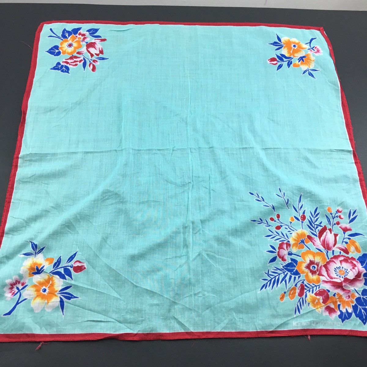 Kansai Yamamoto KANSAI YAMAMOTO Floral Handkerchief Hanky Size ONE SIZE - 6 Thumbnail