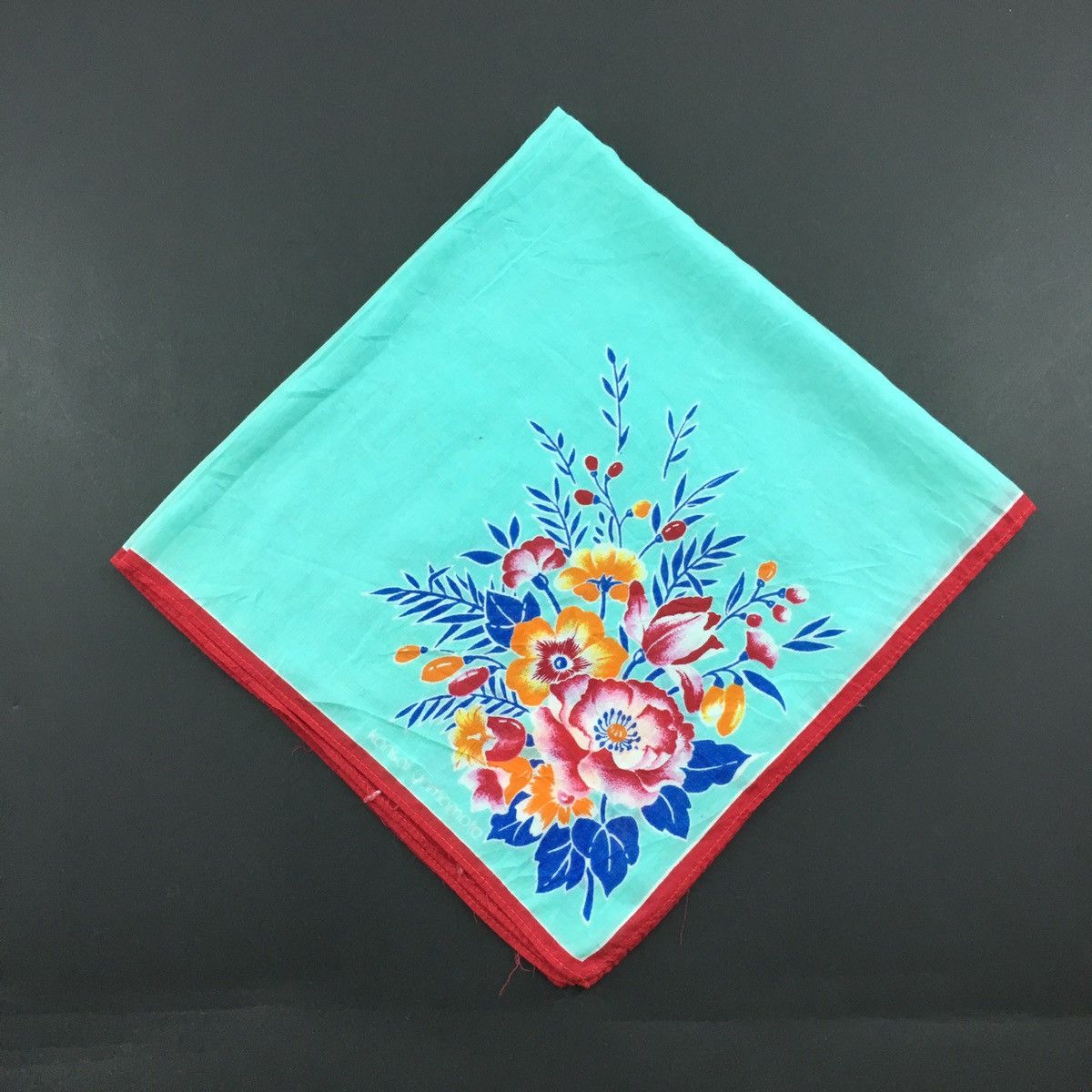 Kansai Yamamoto KANSAI YAMAMOTO Floral Handkerchief Hanky Size ONE SIZE - 1 Preview