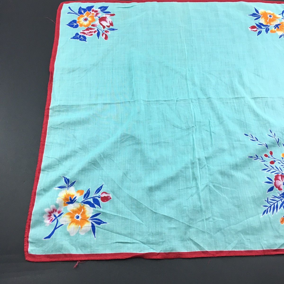Kansai Yamamoto KANSAI YAMAMOTO Floral Handkerchief Hanky Size ONE SIZE - 4 Thumbnail