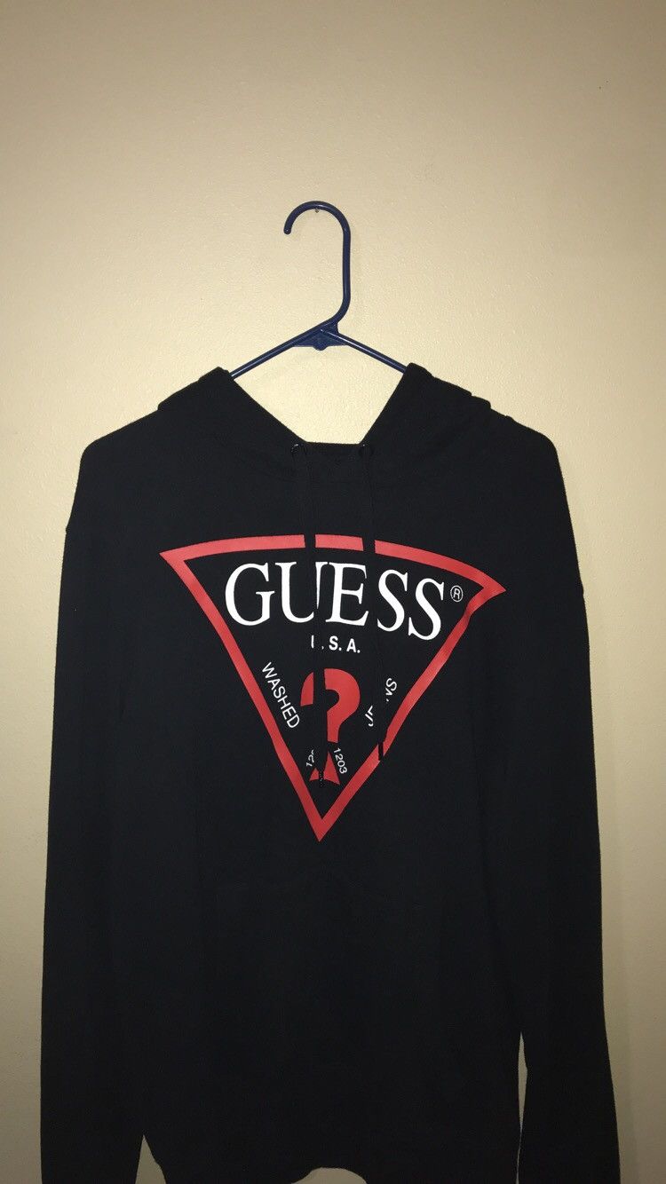 Guess fashion classic logo pullover hoodie