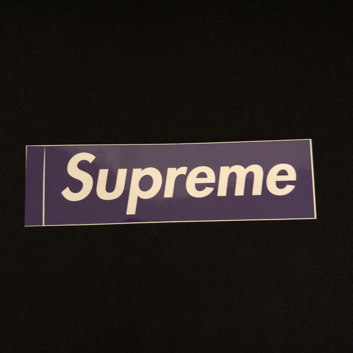 Supreme Supreme Purple Box Logo Sticker Three 6 Mafia | Grailed