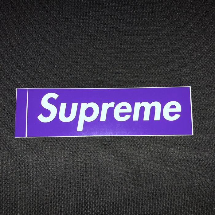 Supreme Supreme Purple Box Logo Sticker Three 6 Mafia | Grailed