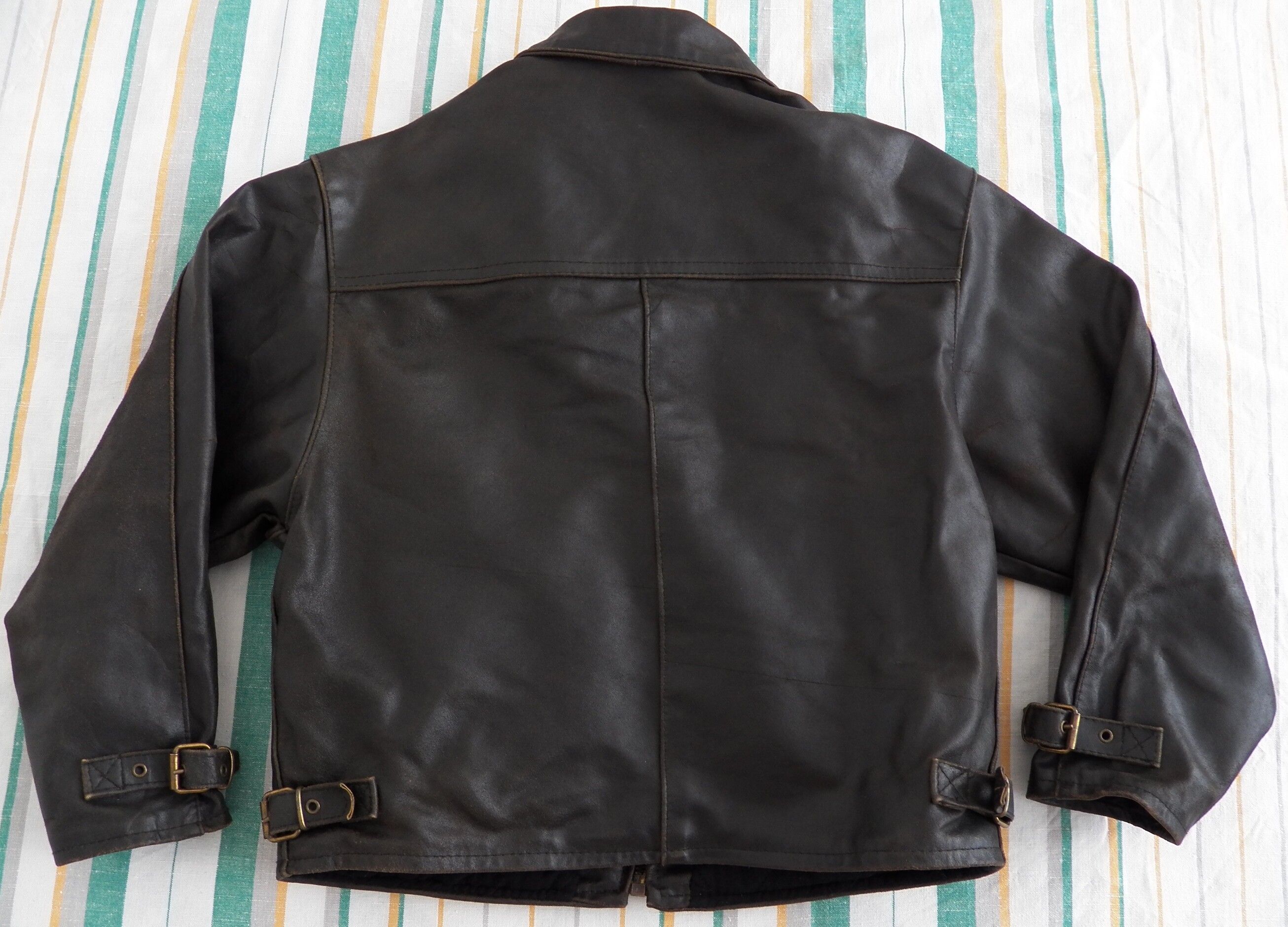 Vintage Firenze 1957 Vintage Raw Leather Jacket Brown Small Size US S / EU 44-46 / 1 - 6 Thumbnail