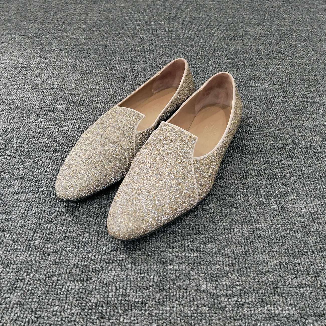 Hermes Hermès Glitter Pointed Toe Flats Size 36.5 Size US 6.5 / IT 36.5 - 2 Thumbnail