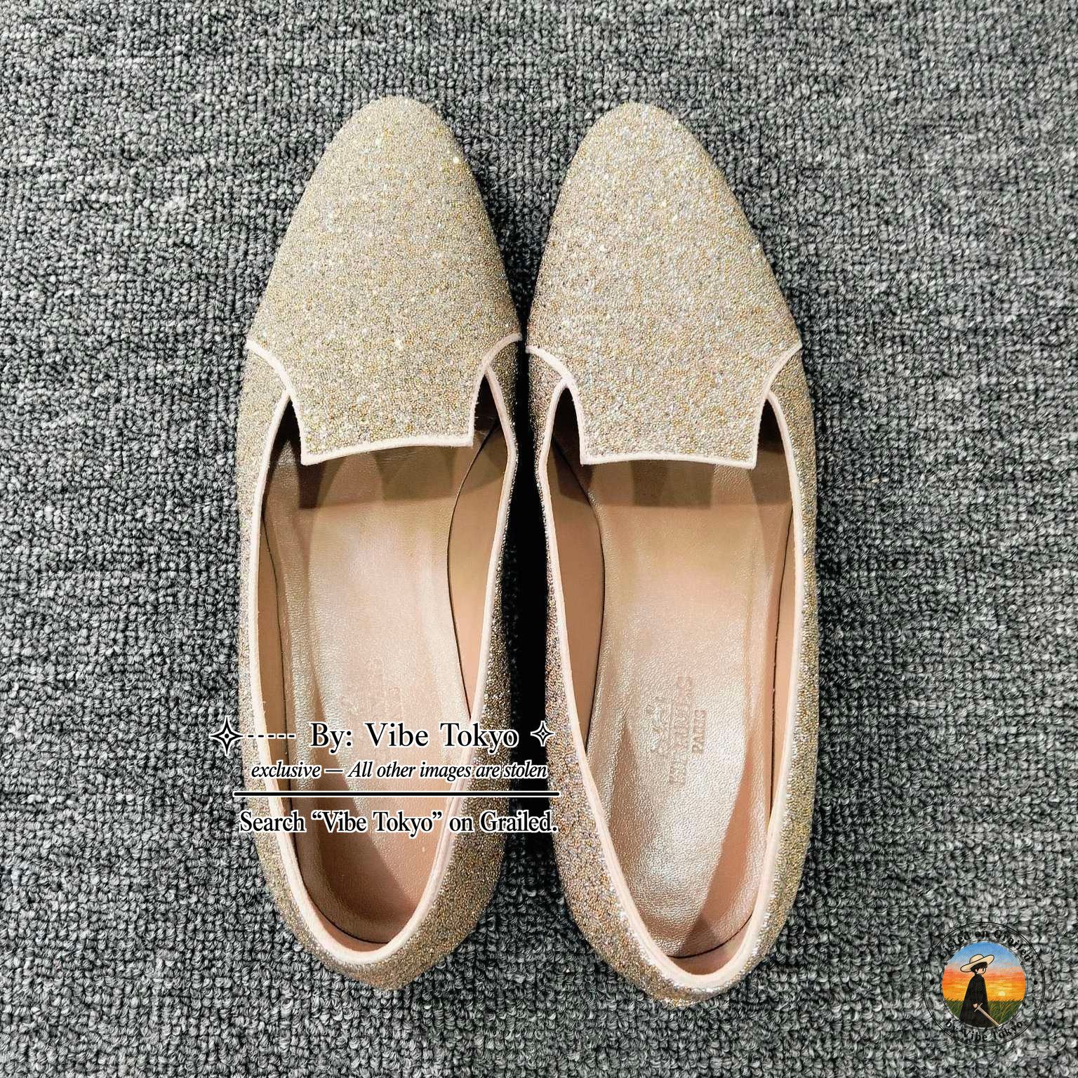 Hermes Hermès Glitter Pointed Toe Flats Size 36.5 Size US 6.5 / IT 36.5 - 8 Thumbnail