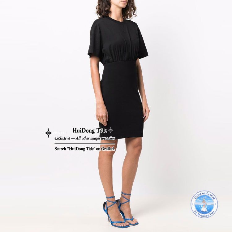 Givenchy Givenchy Black Cotton Ribbed Mini Dress Size S Size S / US 4 / IT 40 - 7 Thumbnail