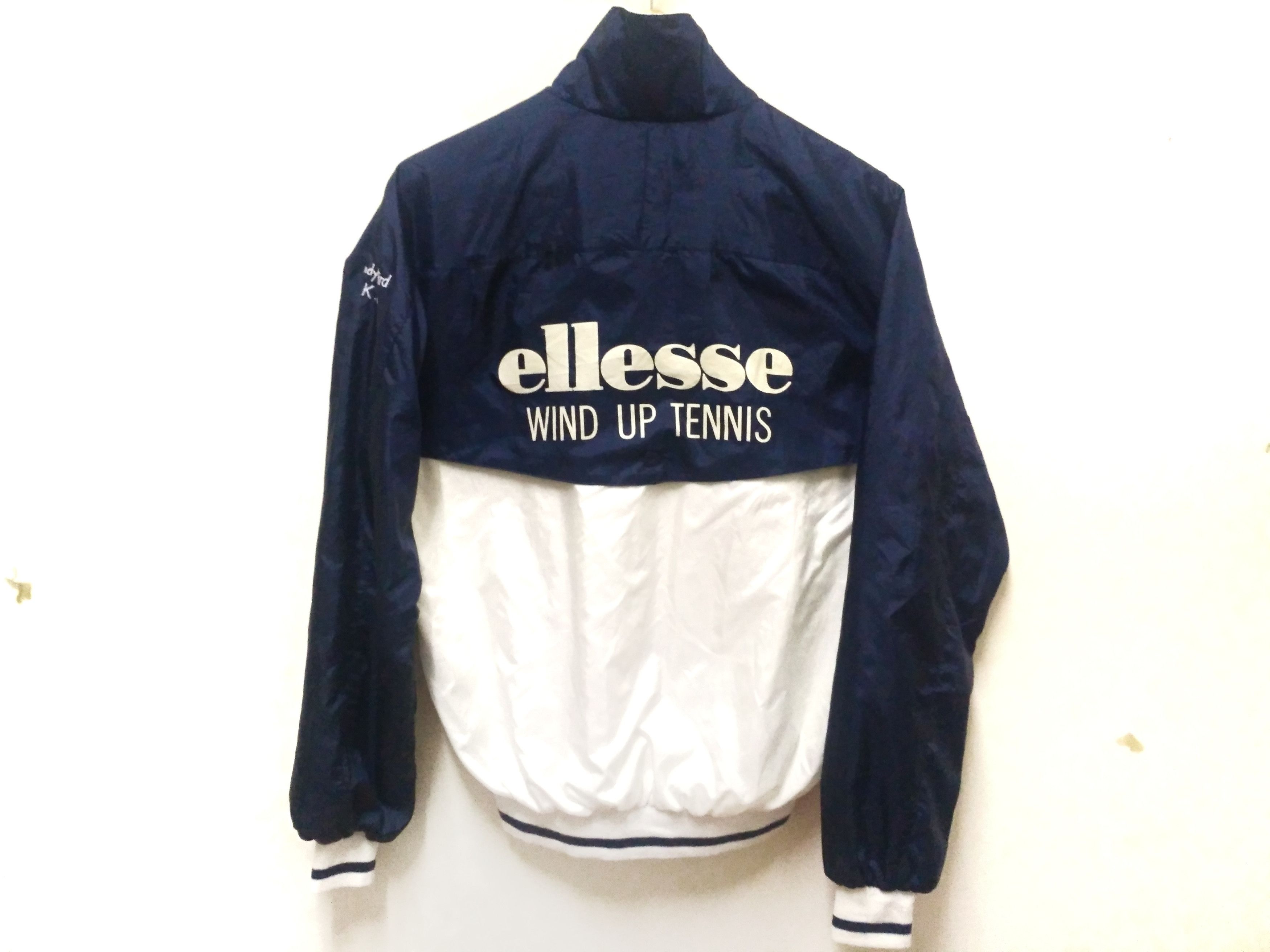 merknaam Bitterheid Moedig Vintage ellesse wind up Tennis windbreaker training suit vintage | Grailed