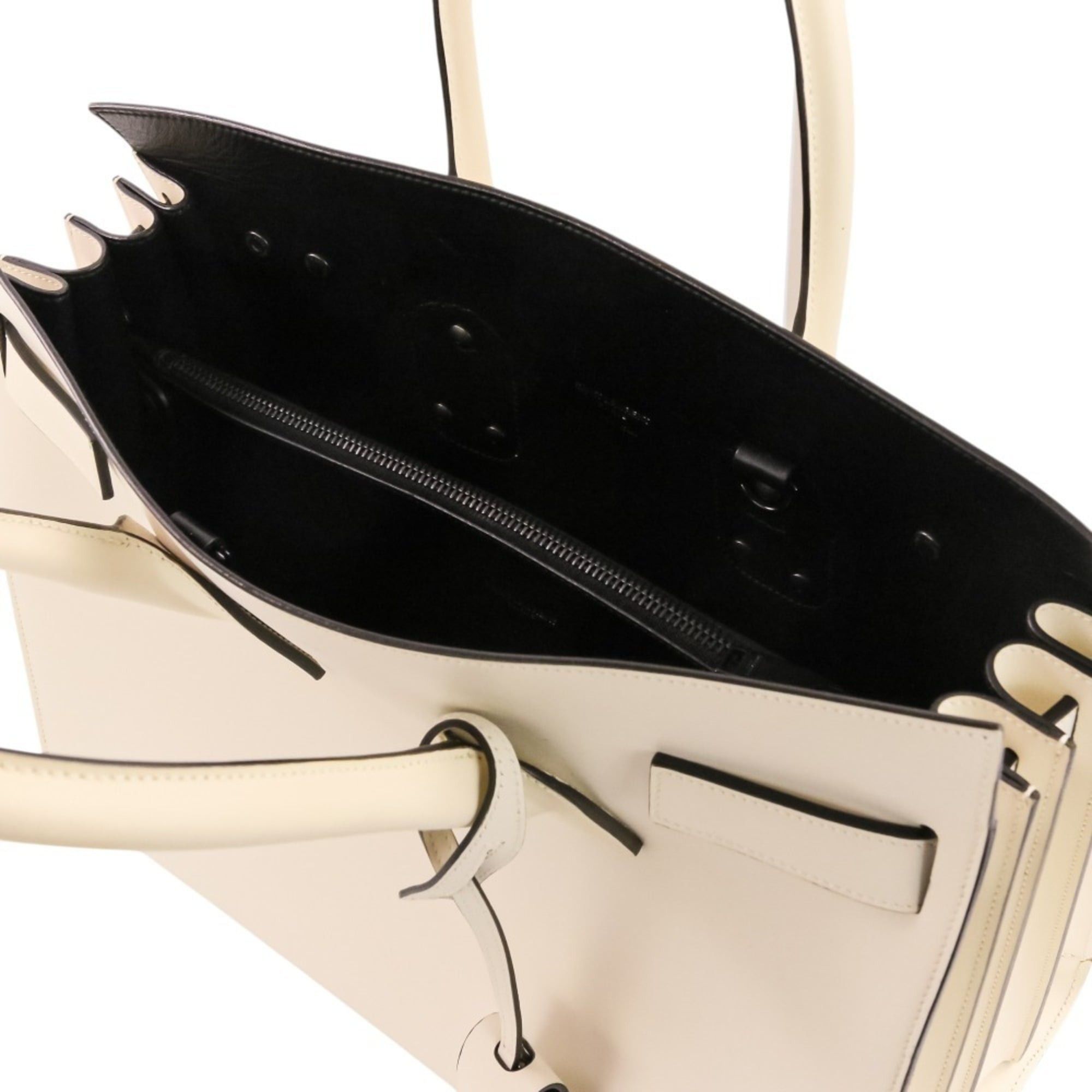 Yves Saint Laurent Yves Saint Laurent SAINT LAURENT PARIS Sac de Jour Small 2-way Shoulder Tote Bag 378299 Ivory Women's Size ONE SIZE - 9 Thumbnail