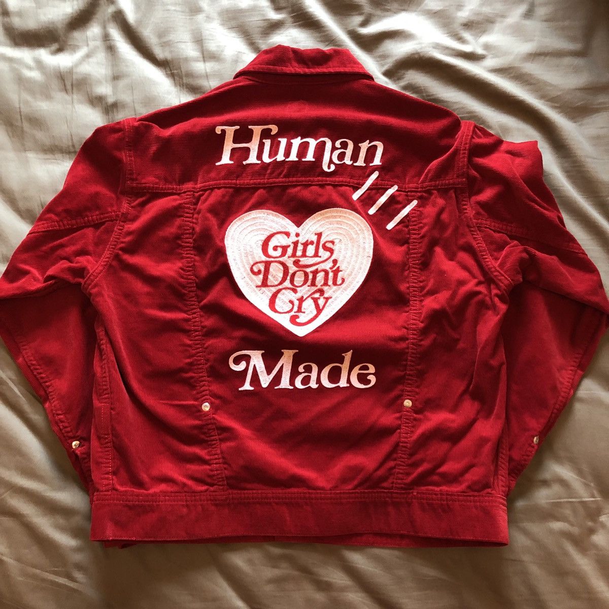 Human Made Girls Don't Cry x Human Made Corduroy Work Jacket Verdy